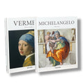 2 Book Set: Vermeer & Michelangelo - Illustrated Hardcover (10"x8")