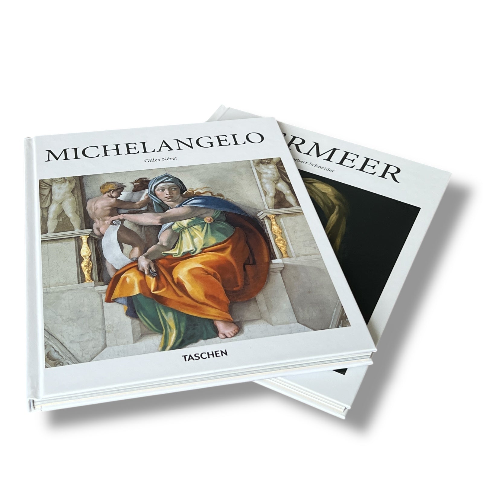 2 Book Set: Vermeer & Michelangelo - Illustrated Hardcover (10"x8")