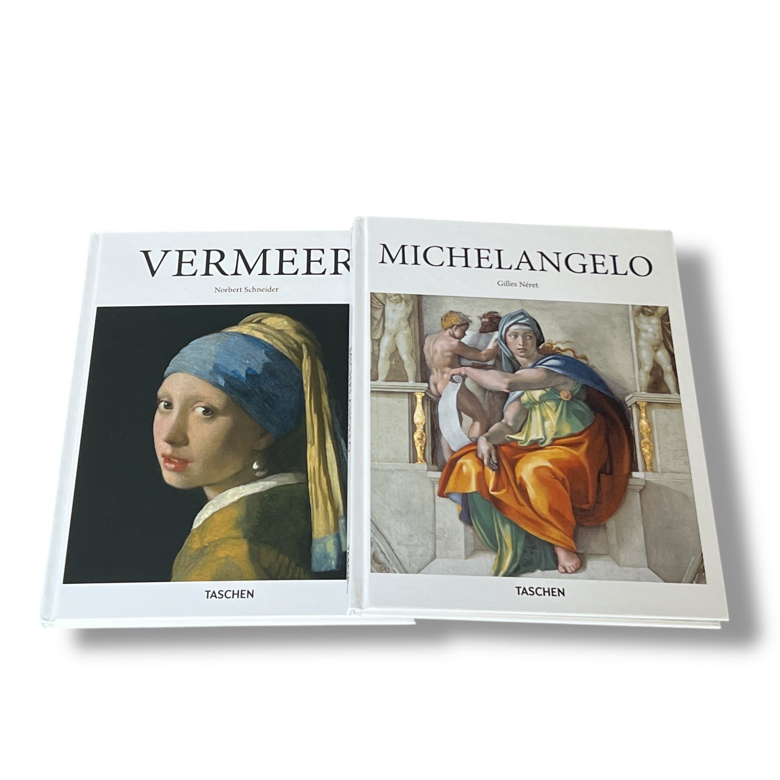 2 Book Set: Vermeer & Michelangelo - Illustrated Hardcover (10"x8")