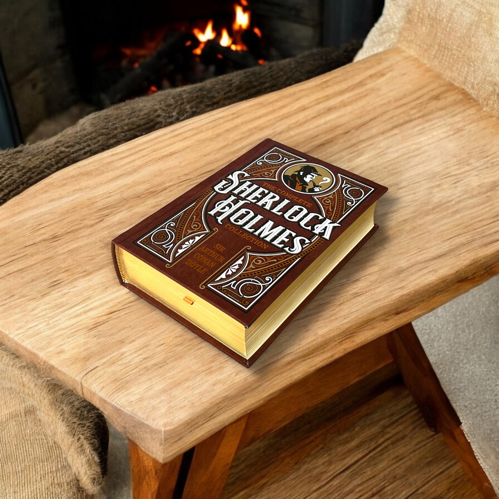 The Complete Sherlock Holmes Collection by Arthur Conan Doyle - Collectible Leather Bound Hardcover