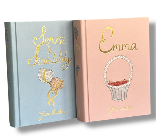 2-Book Set: Emma & Sense and Sensibility by Jane Austen - Collector’s Edition - Compact Hardcover