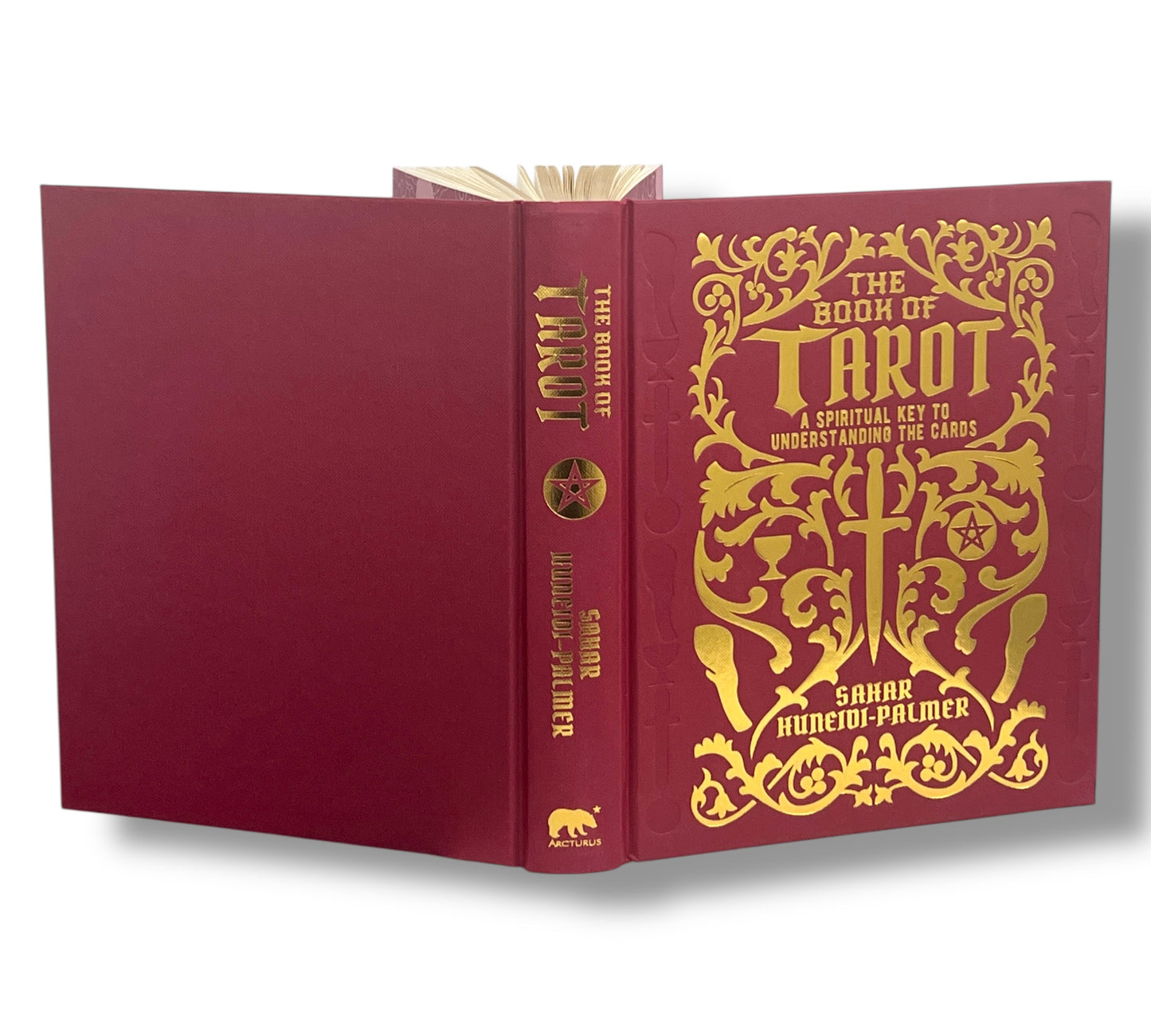 The Book of Tarot by Sahar Huneidi-Palmer - Hardcover with Gilded Page Edges