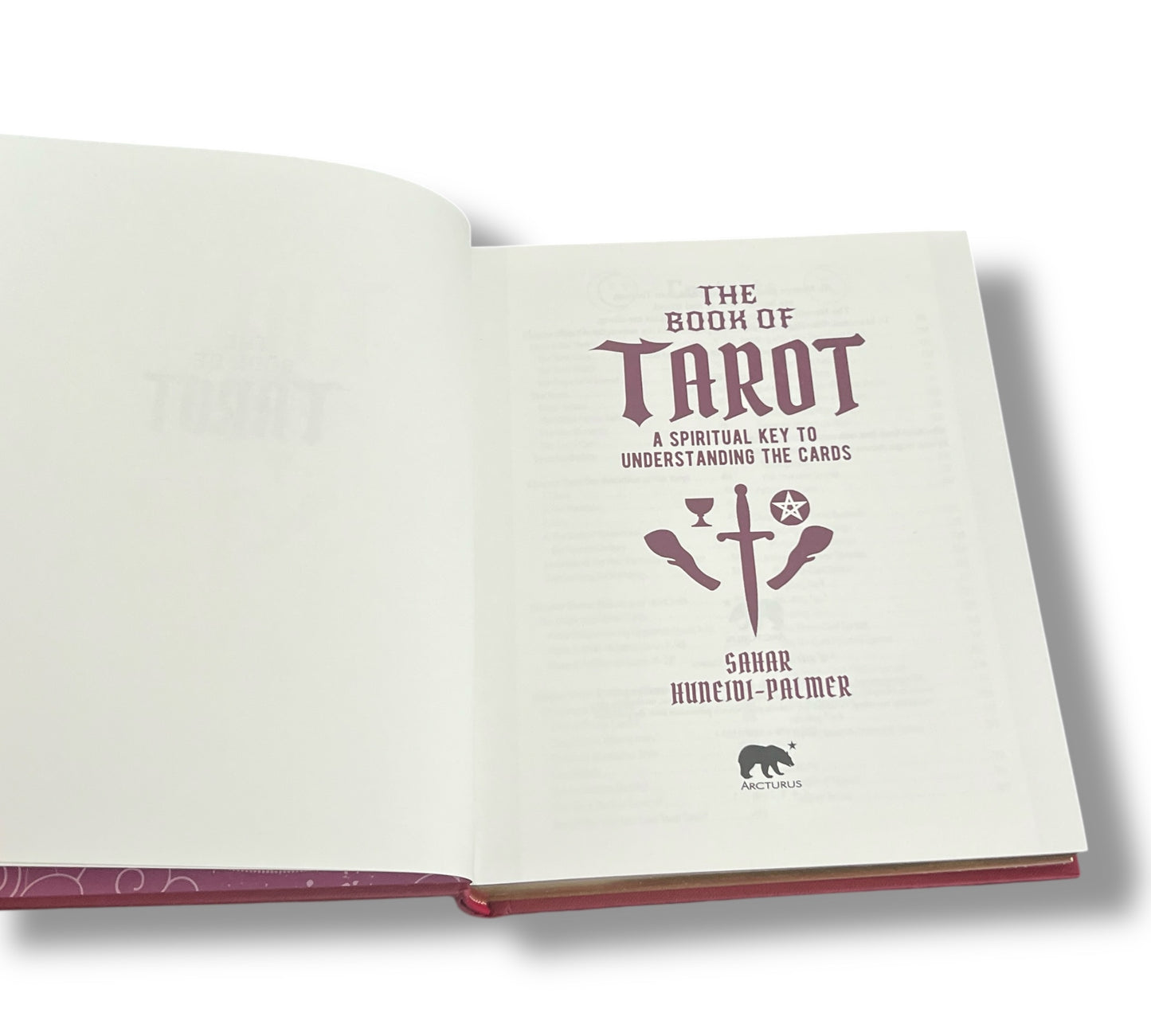 The Book of Tarot by Sahar Huneidi-Palmer - Hardcover with Gilded Page Edges