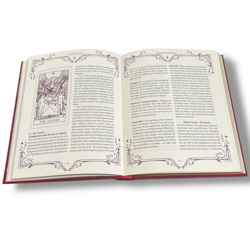 The Book of Tarot by Sahar Huneidi-Palmer - Hardcover with Gilded Page Edges
