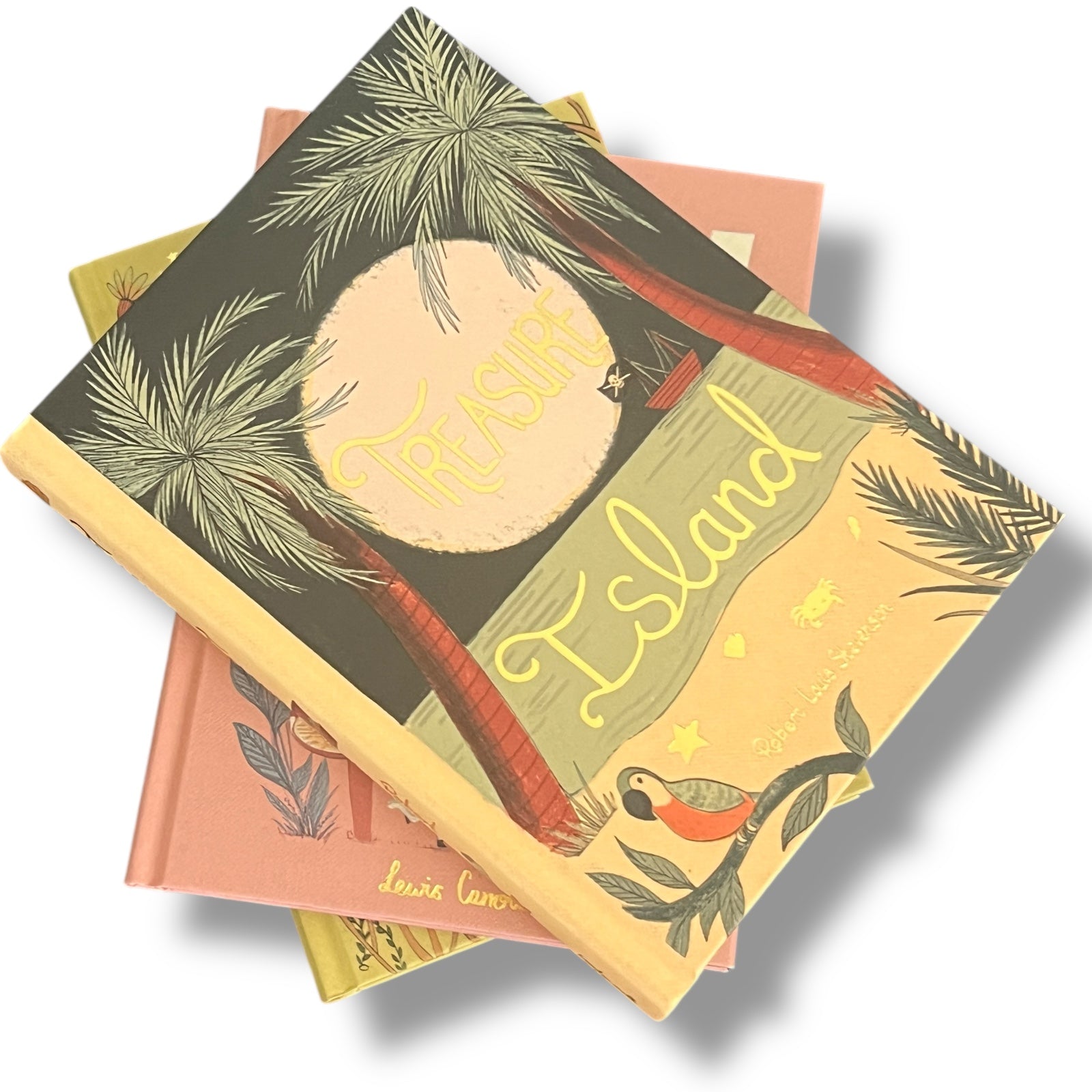 3-Book Set: Alice in Wonderland, Peter Pan, Treasure Island - Collectible Compact Hardcover