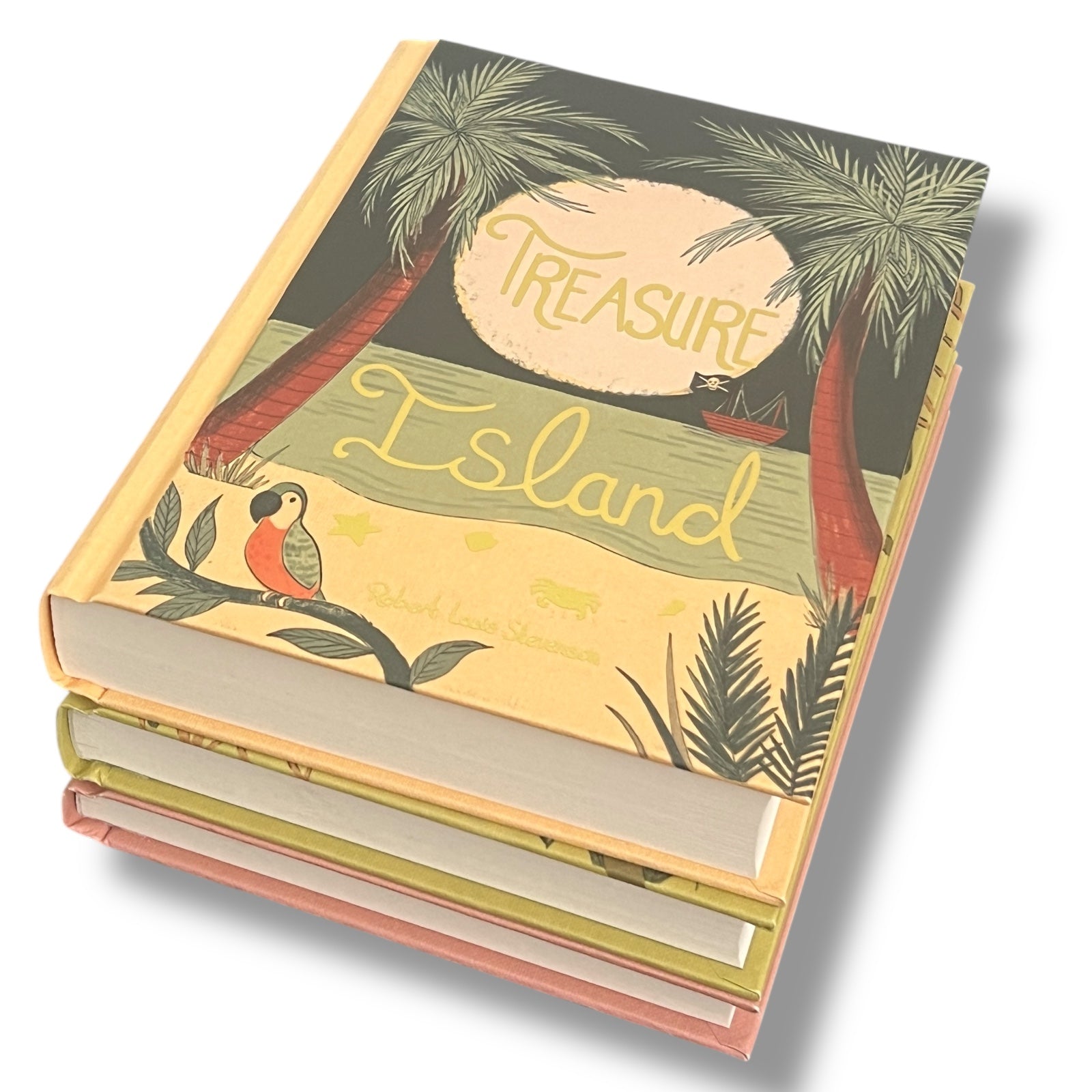 3-Book Set: Alice in Wonderland, Peter Pan, Treasure Island - Collectible Compact Hardcover