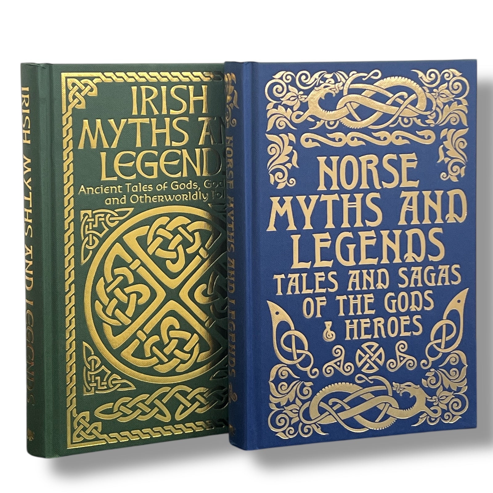 2-Book Set: Irish Myths and Norse Myths - Clothbound Hardcover - Painted Edges