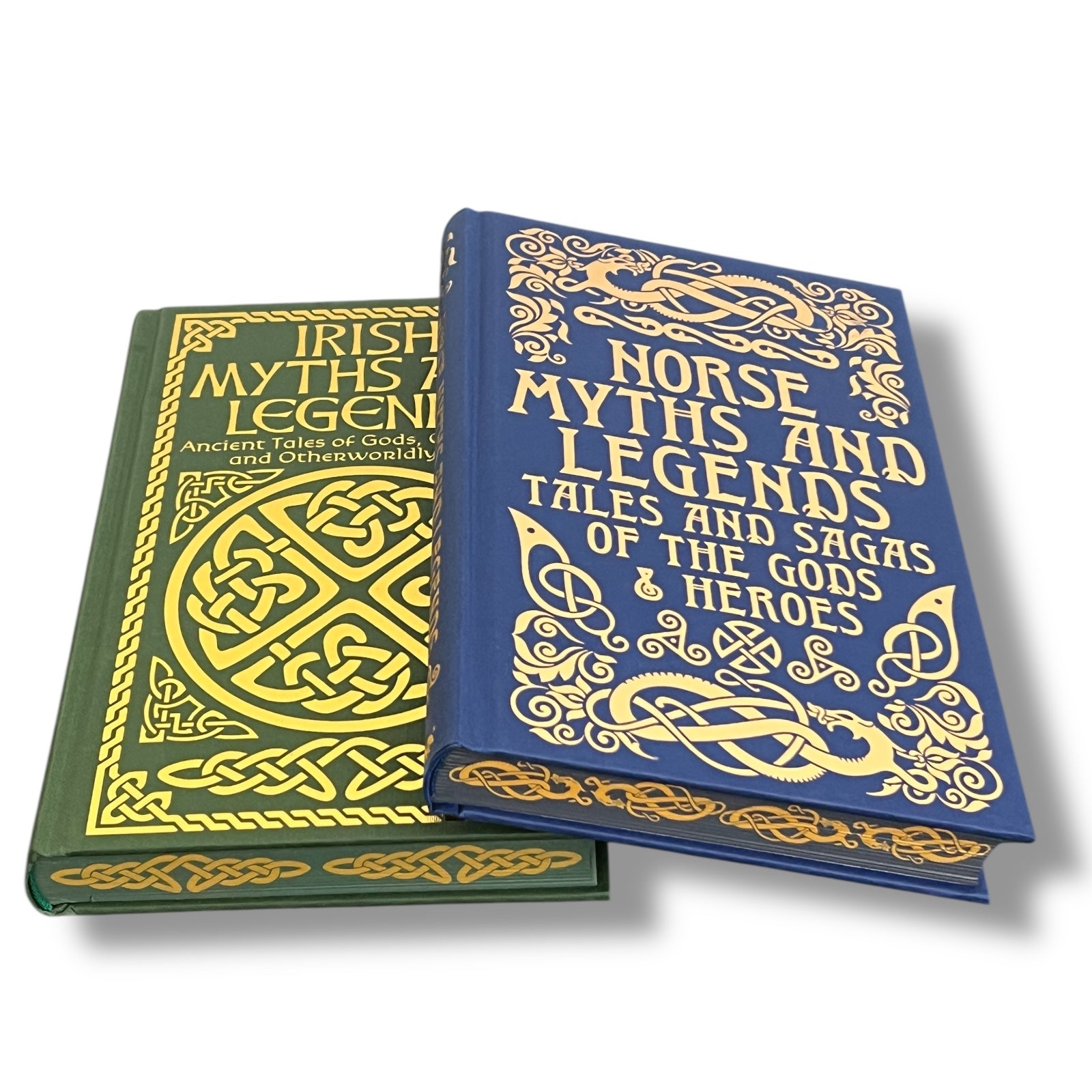 2-Book Set: Irish Myths and Norse Myths - Clothbound Hardcover - Painted Edges