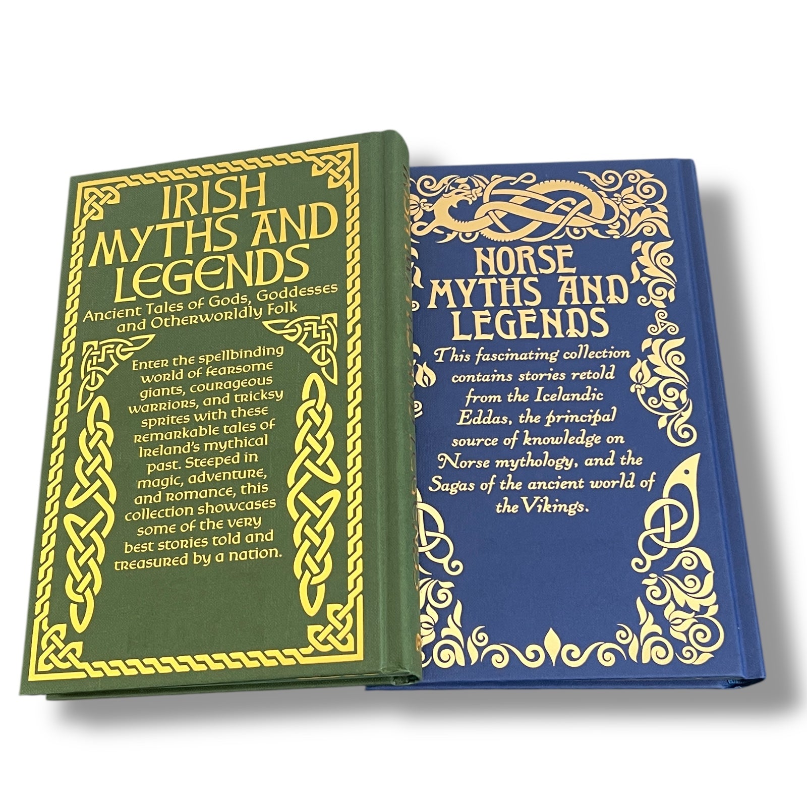 2-Book Set: Irish Myths and Norse Myths - Clothbound Hardcover - Painted Edges