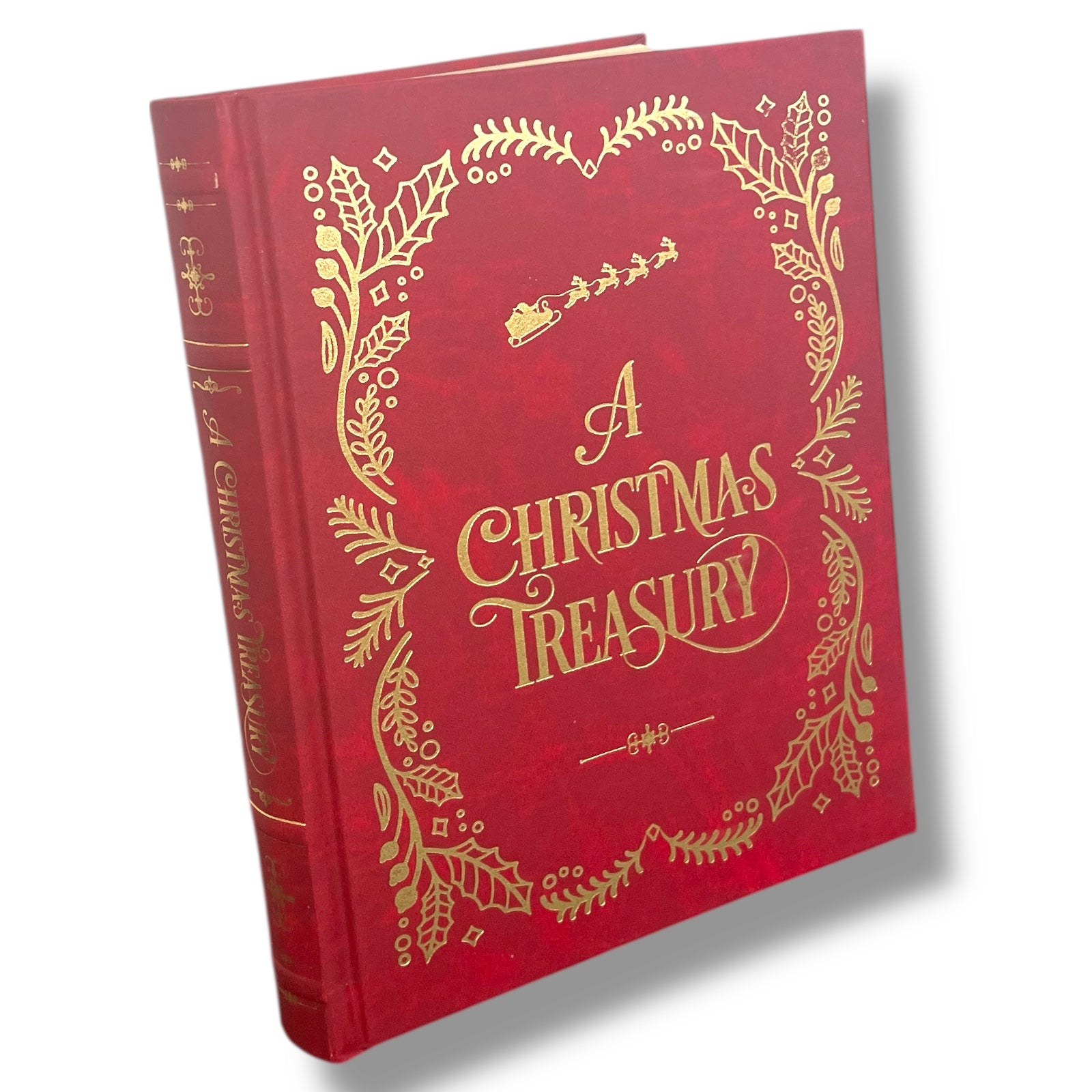 Very Merry Christmas Treasury Tales Christmas Carol  - Collectible Leather Bound Hardcover