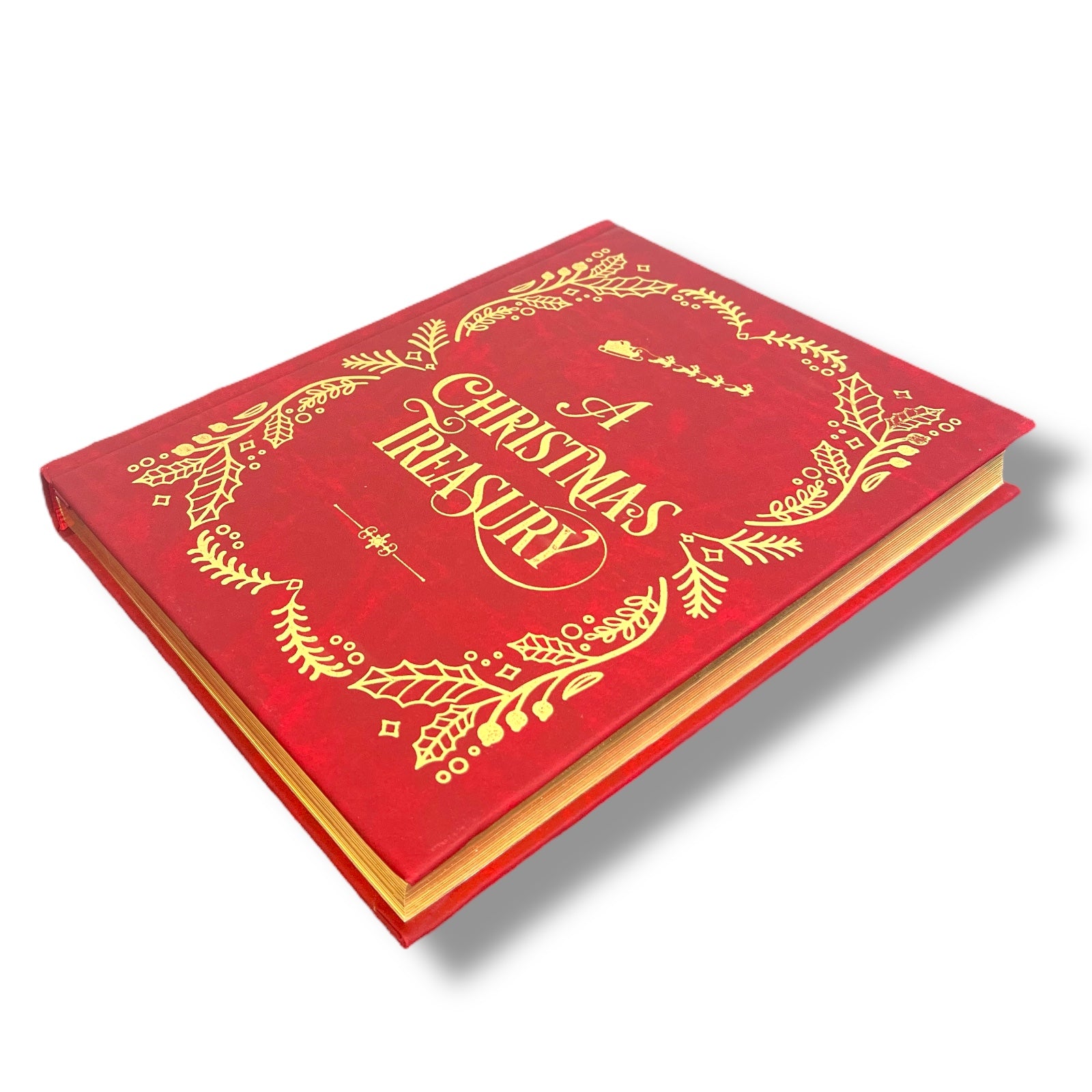 Very Merry Christmas Treasury Tales Christmas Carol  - Collectible Leather Bound Hardcover