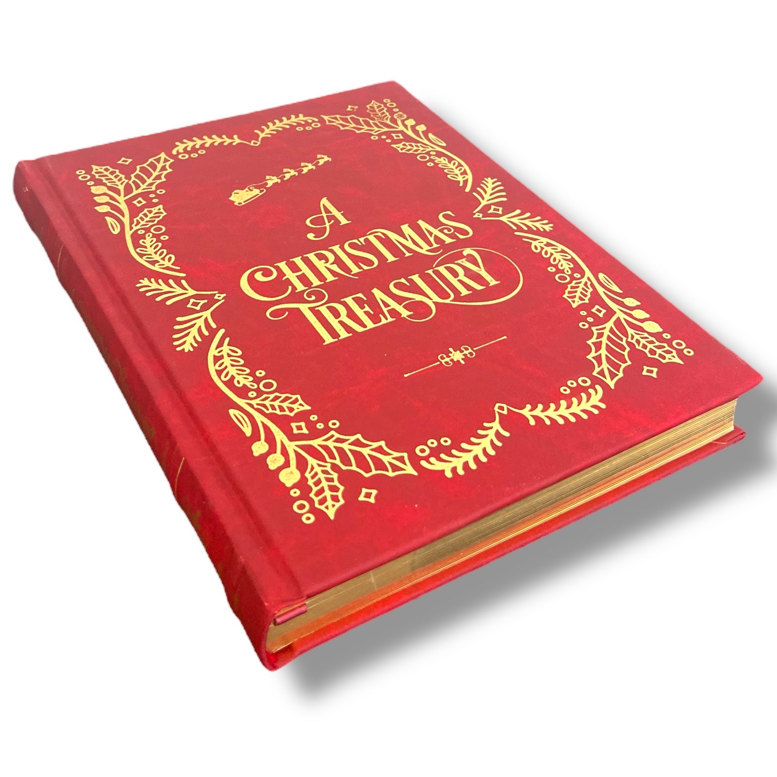 Very Merry Christmas Treasury Tales Christmas Carol  - Collectible Leather Bound Hardcover