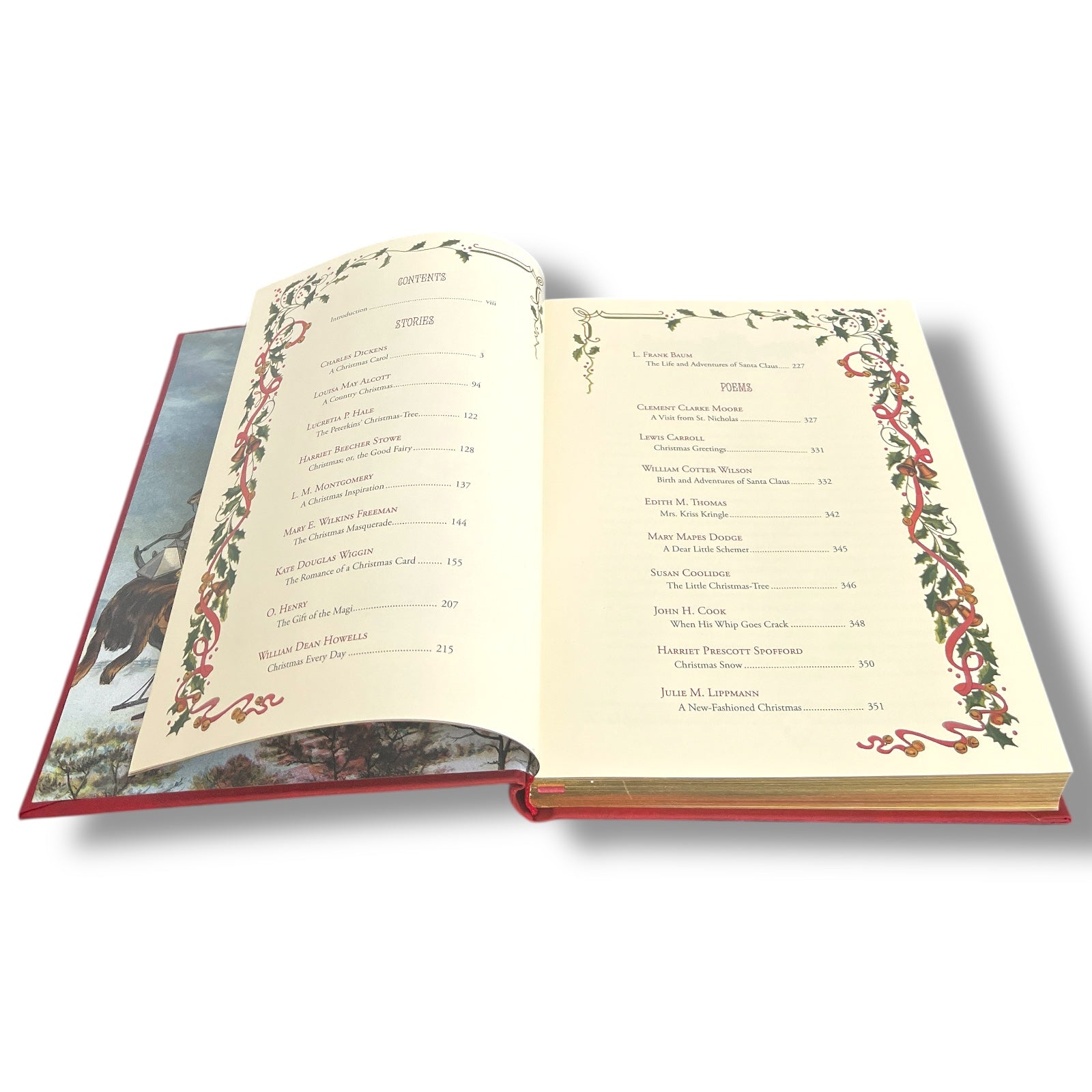 Very Merry Christmas Treasury Tales Christmas Carol  - Collectible Leather Bound Hardcover