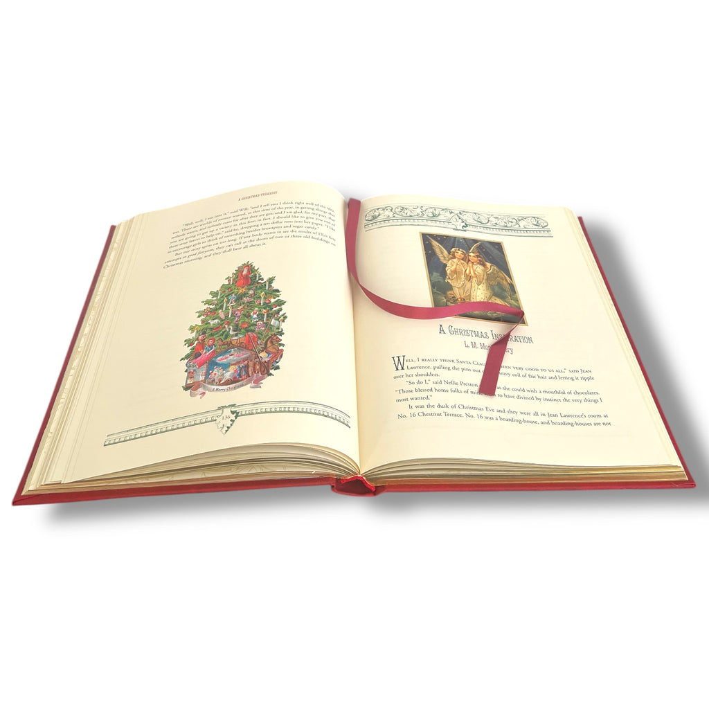 Very Merry Christmas Treasury Tales Christmas Carol  - Collectible Leather Bound Hardcover