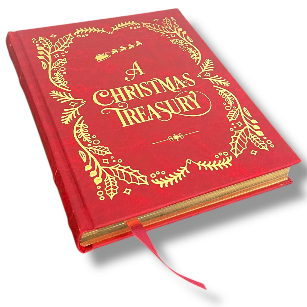 Very Merry Christmas Treasury Tales Christmas Carol  - Collectible Leather Bound Hardcover