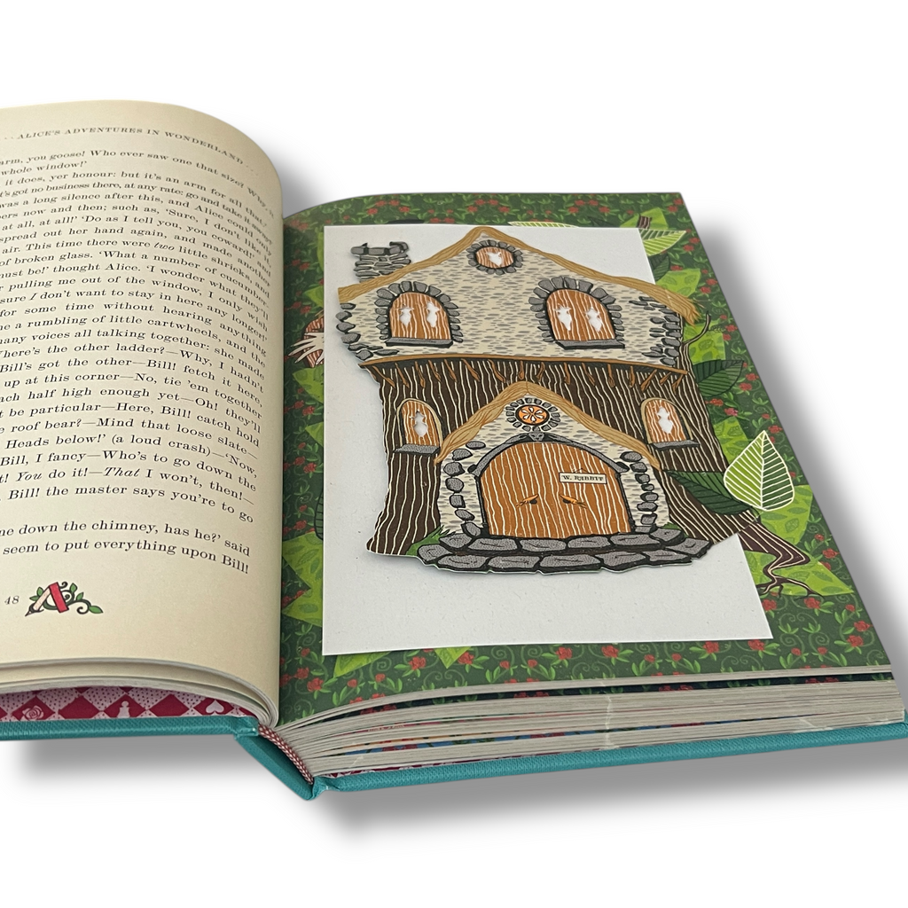 Alice's Adventures in Wonderland & Through The Looking-Glass by Lewis Carroll  - Illustrated with Interactive Elements - Hardcover