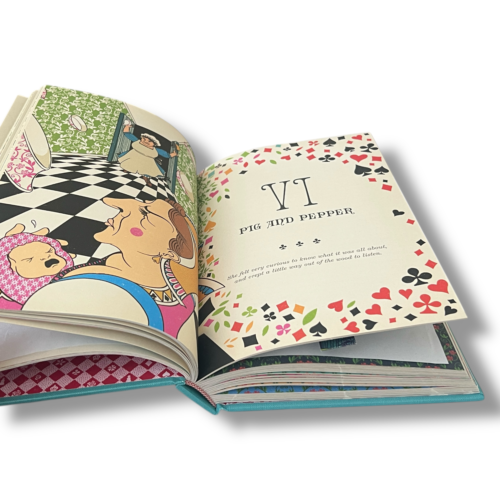 Alice's Adventures in Wonderland & Through The Looking-Glass by Lewis Carroll  - Illustrated with Interactive Elements - Hardcover