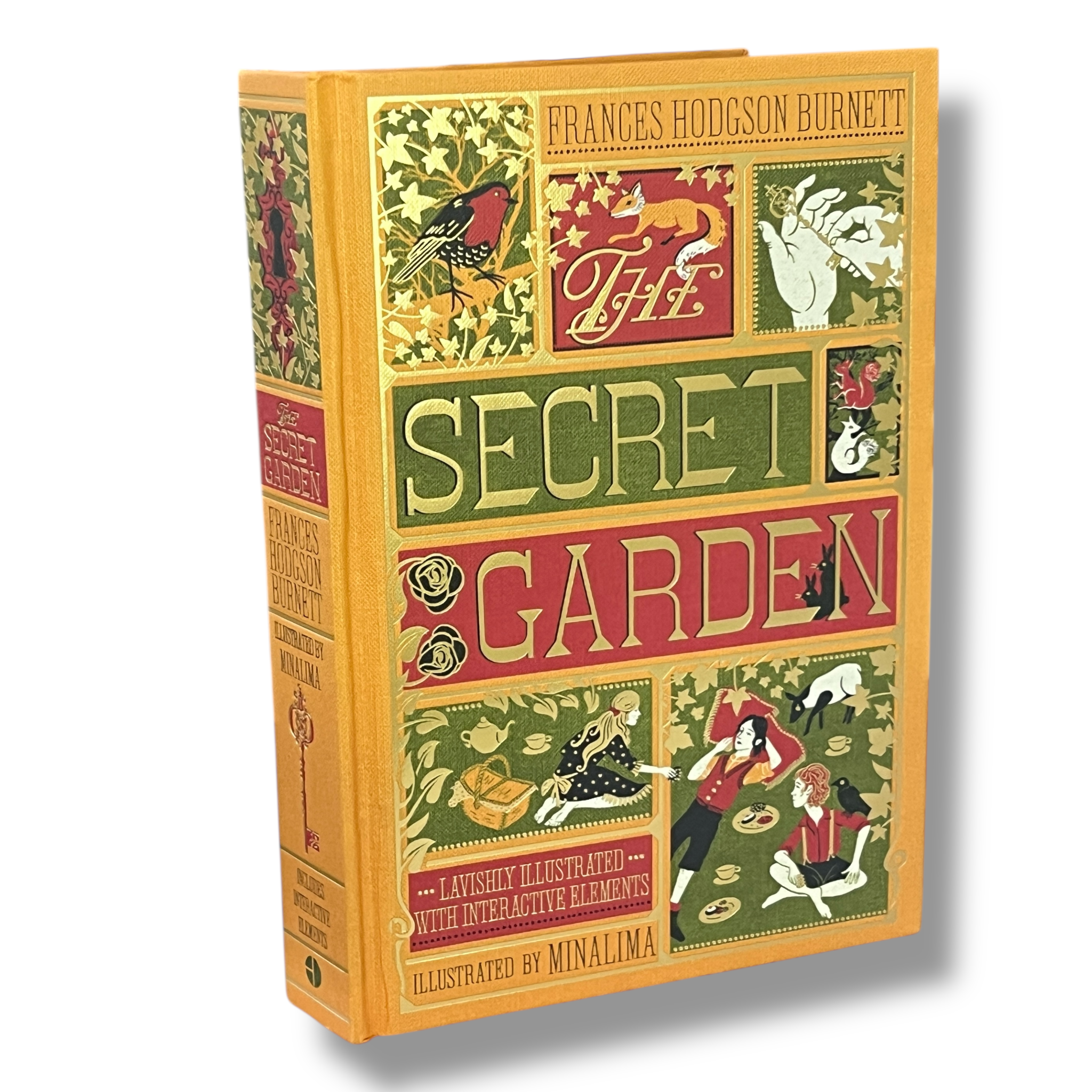 The Secret Garden by Frances Hodgson Burnett - Illustrated with Interactive Elements - Hardcover