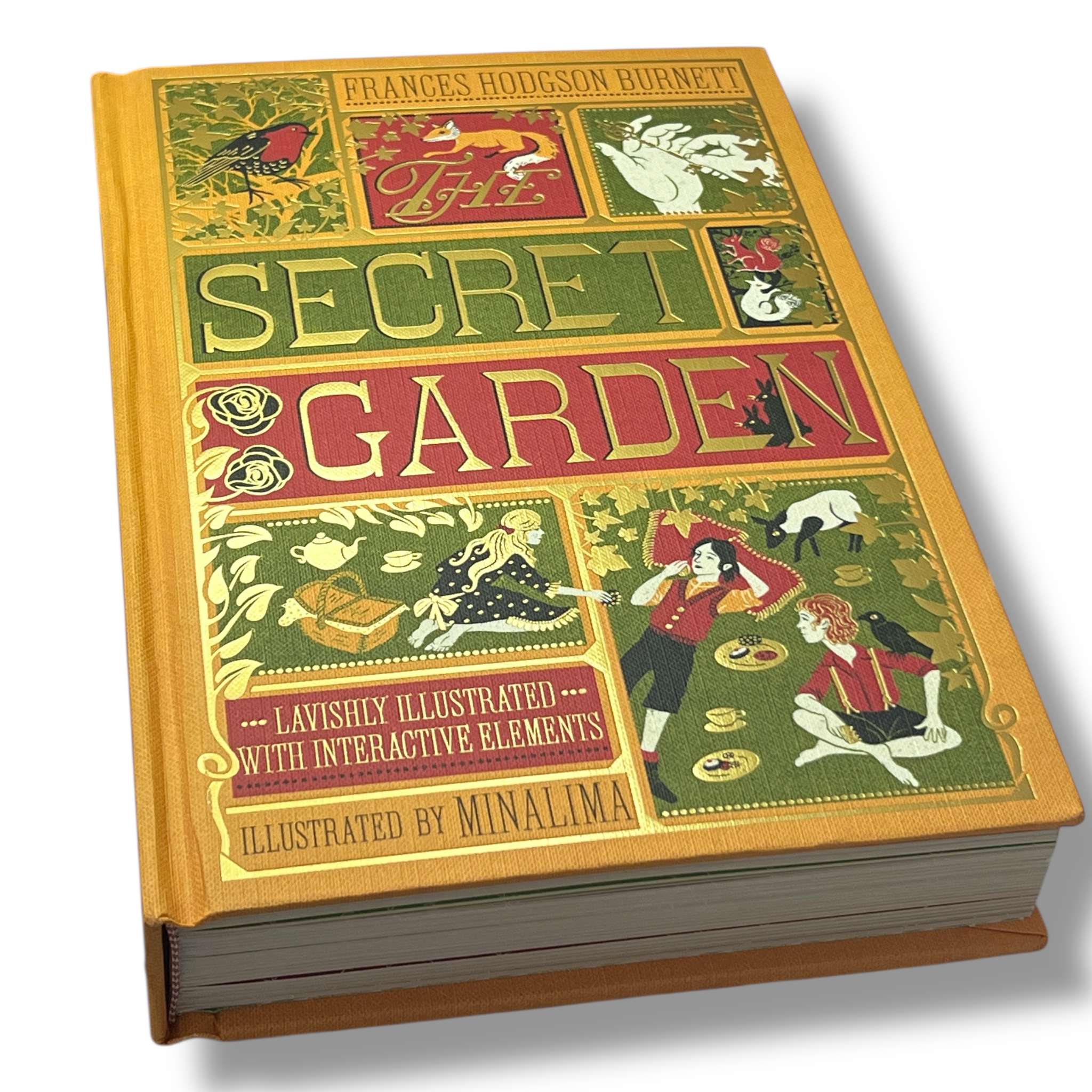 The Secret Garden by Frances Hodgson Burnett - Illustrated with Interactive Elements - Hardcover