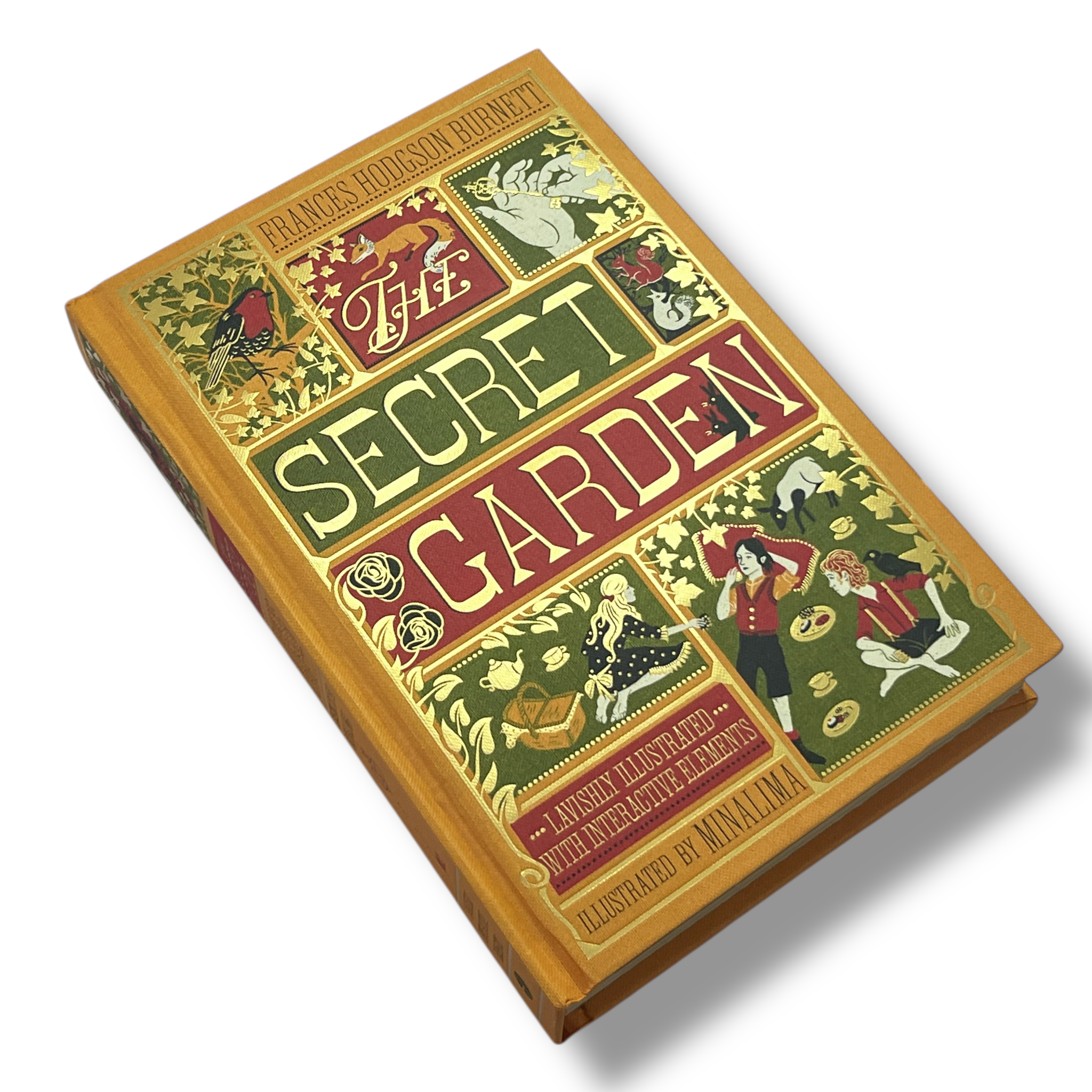 The Secret Garden by Frances Hodgson Burnett - Illustrated with Interactive Elements - Hardcover