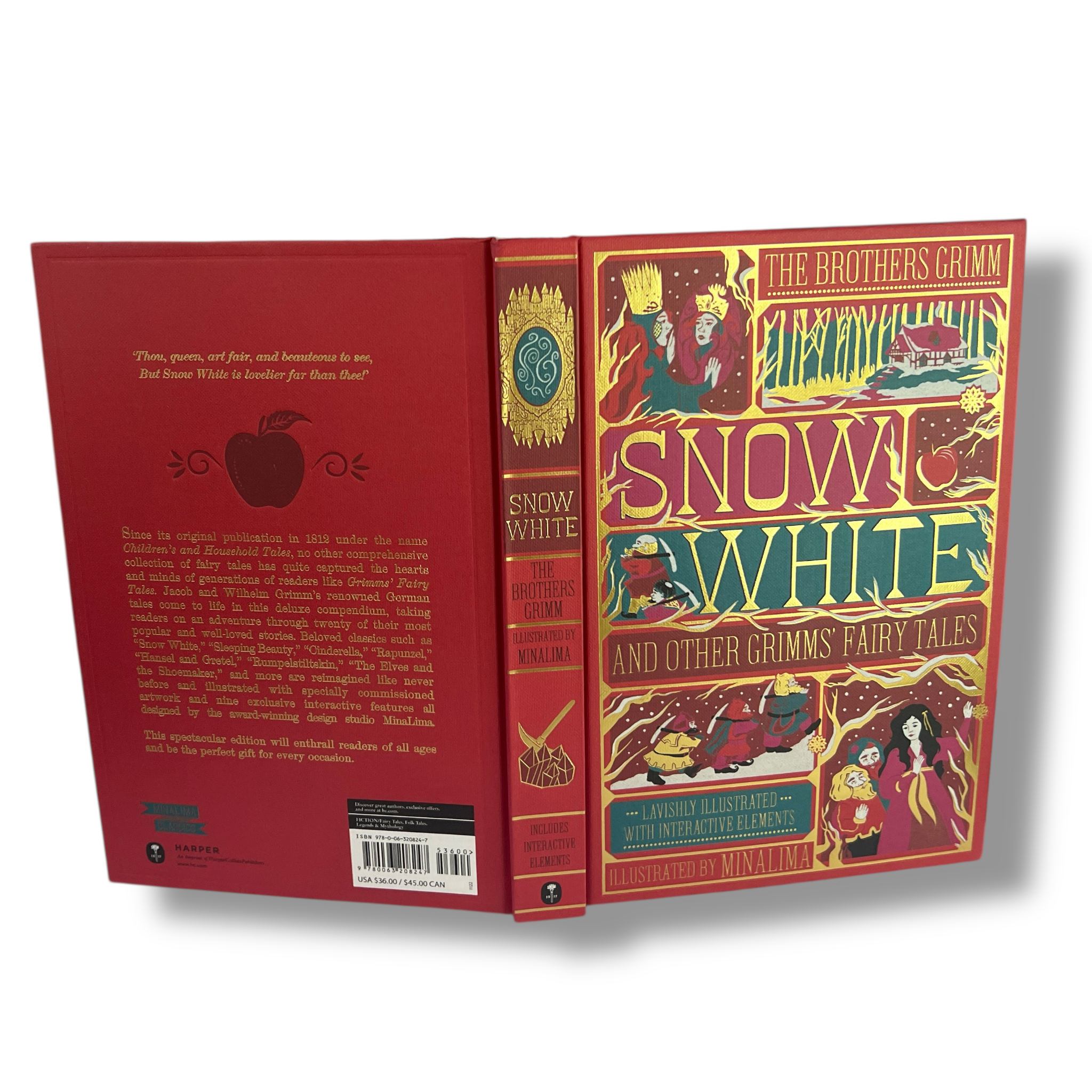 Snow White and Other Grimms' Fairy Tales - Ilustrated with Interactive Elements - Hardcover