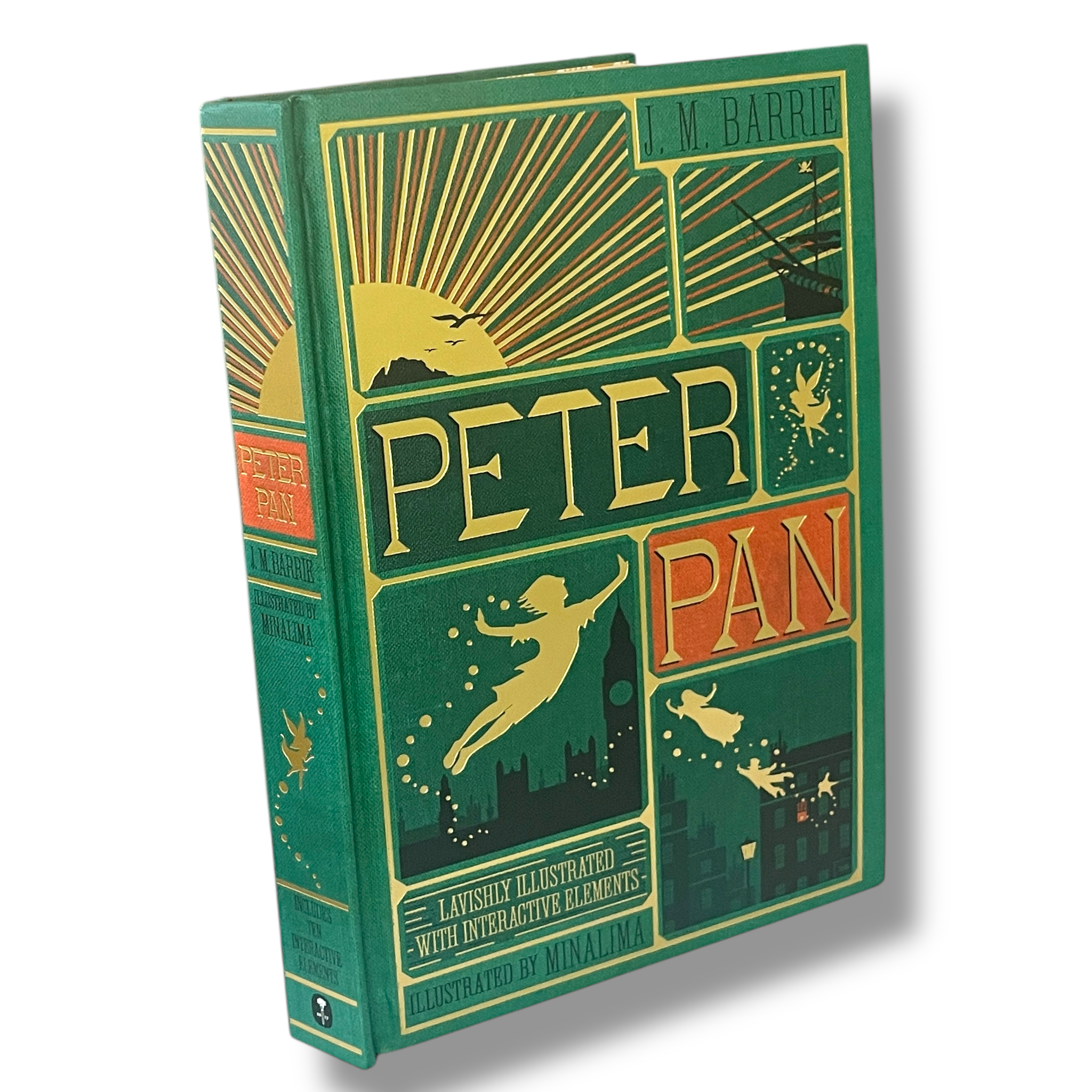 Peter Pan By J. M Barrie - Illustrated with Interactive Elements - Hardcover