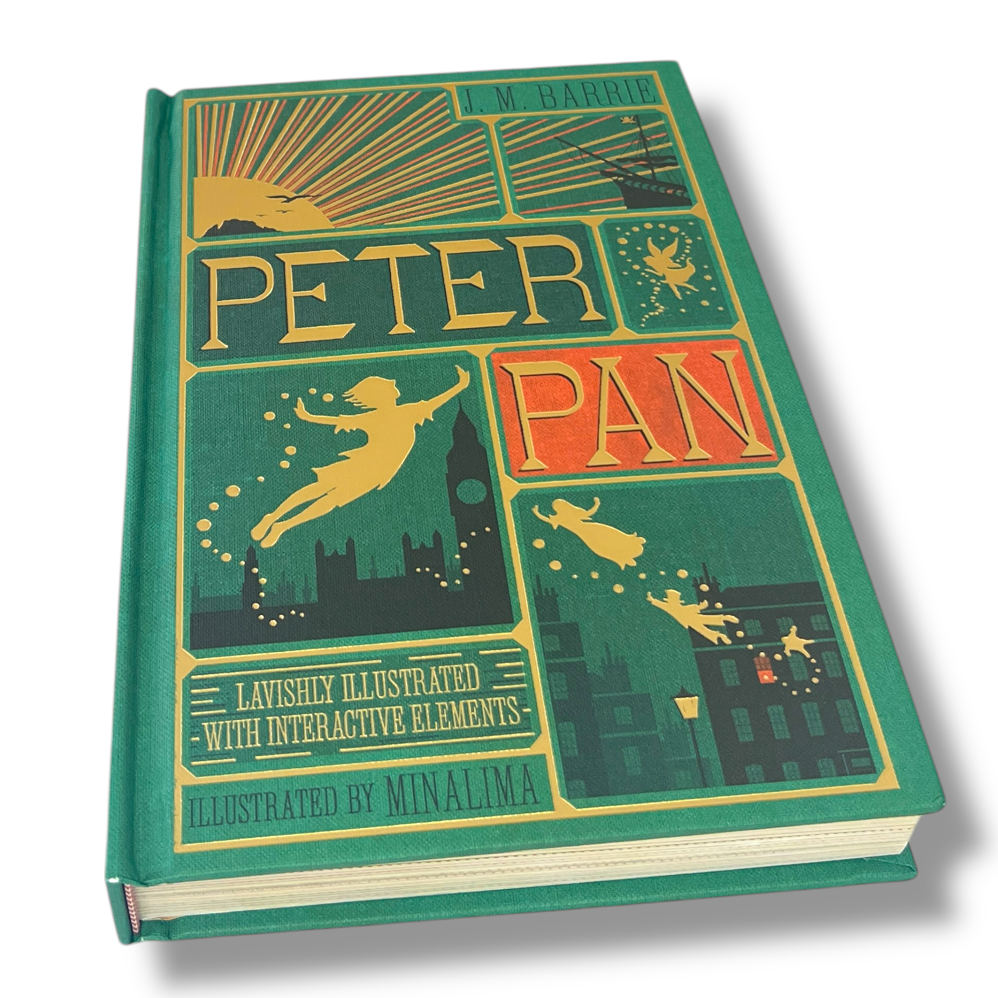 Peter Pan By J. M Barrie - Illustrated with Interactive Elements - Hardcover