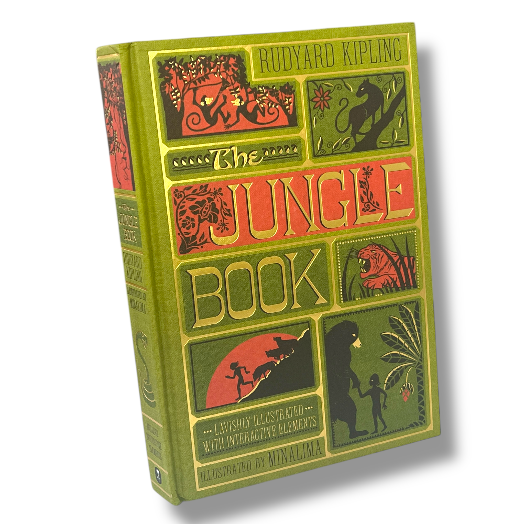 The Jungle Book by Rudyard Kipling - Collectible Illustrated with Interactive Elements - Hardcover