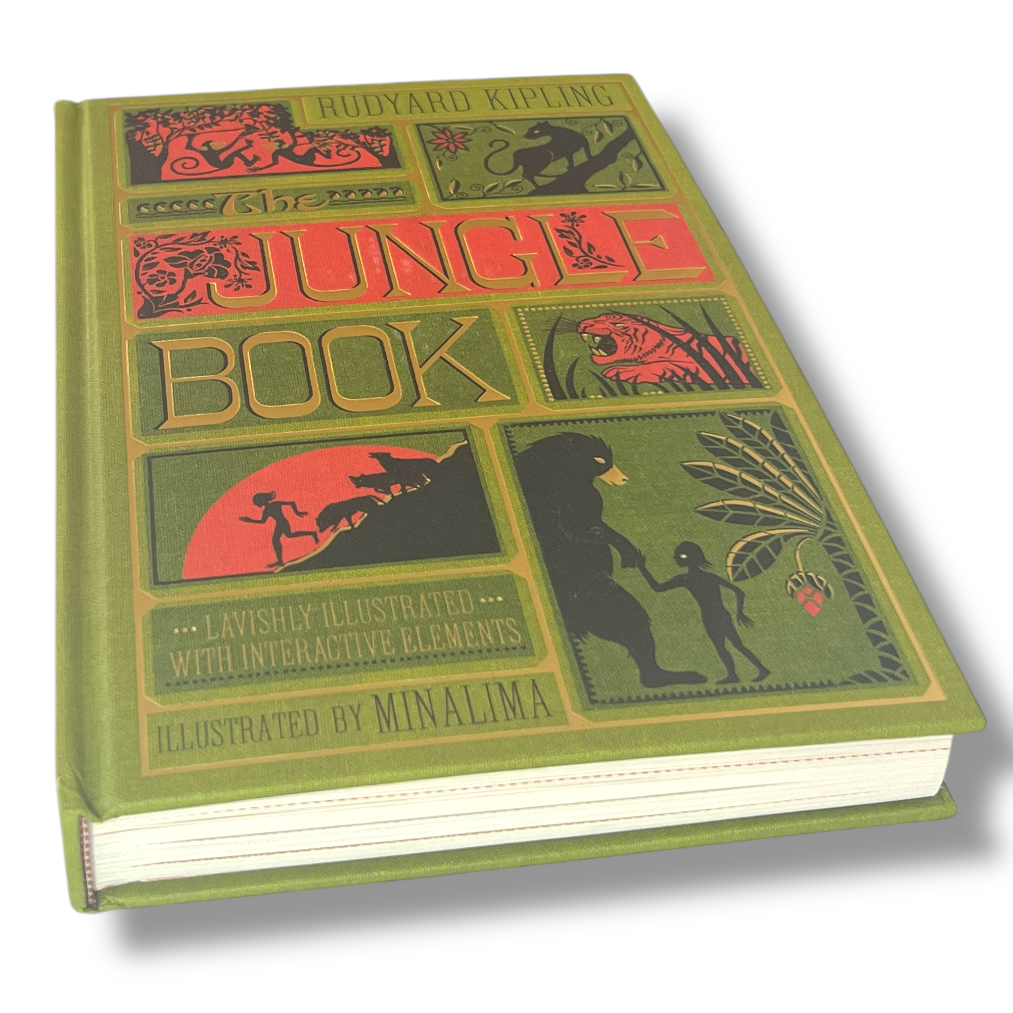 The Jungle Book by Rudyard Kipling - Collectible Illustrated with Interactive Elements - Hardcover