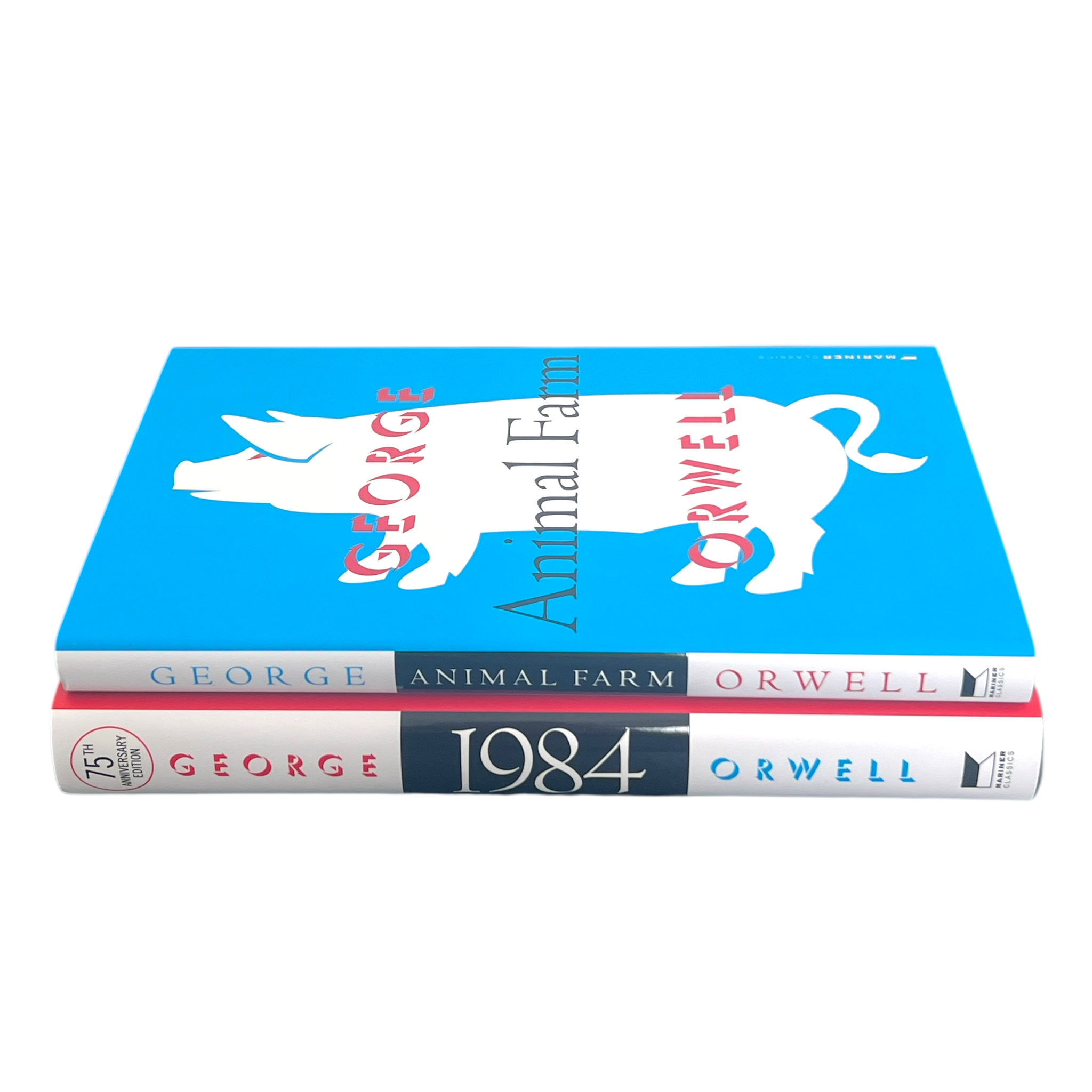 2-Book Set: 1984 Nineteen Eighty-Four & Animal Farm by GEORGE ORWELL - Special Hardcover Edition