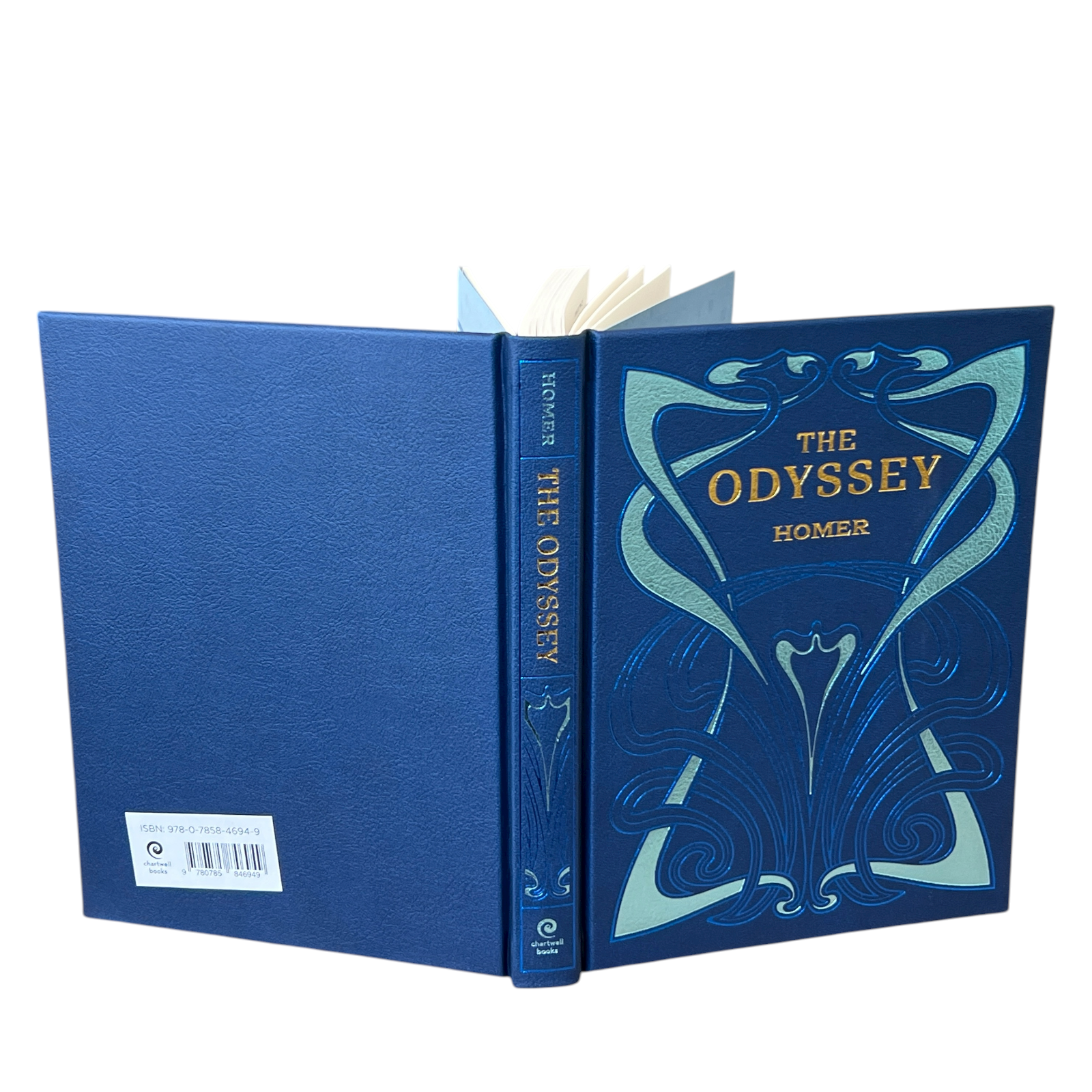 2-Book Set: The Iliad & Odyssey by Homer - Collectible Faux Leather Deluxe Hardcover