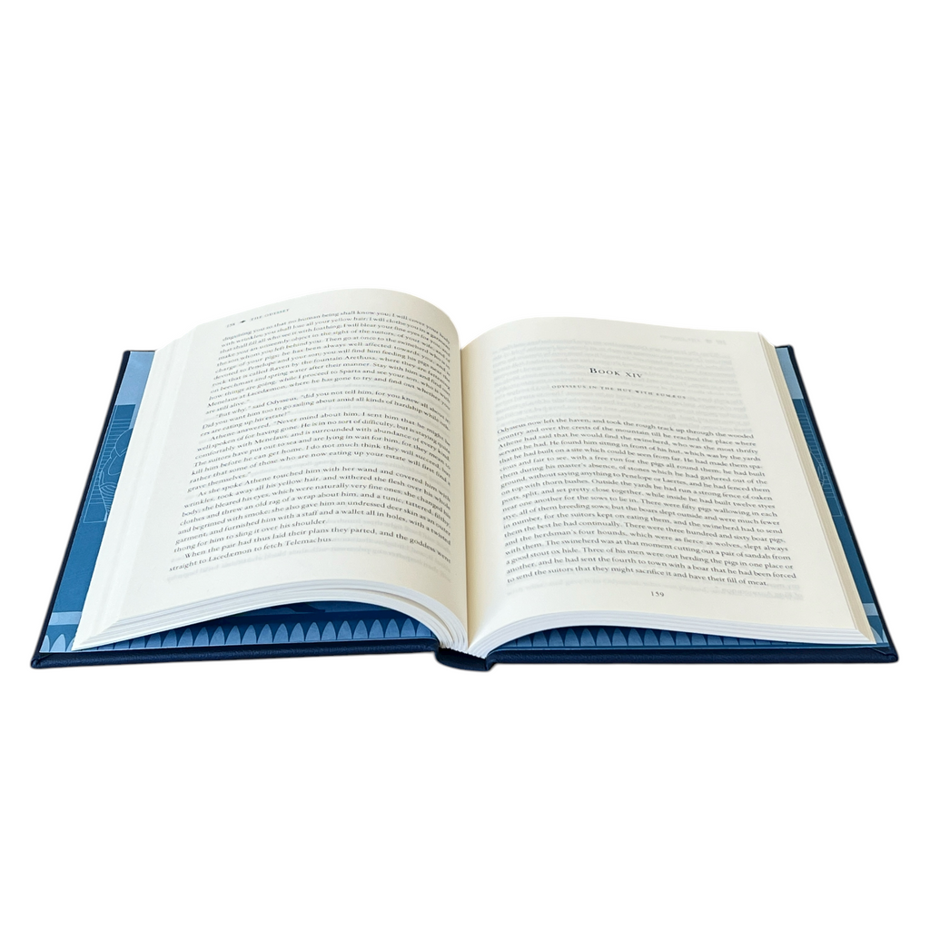 2-Book Set: The Iliad & Odyssey by Homer - Collectible Faux Leather Deluxe Hardcover