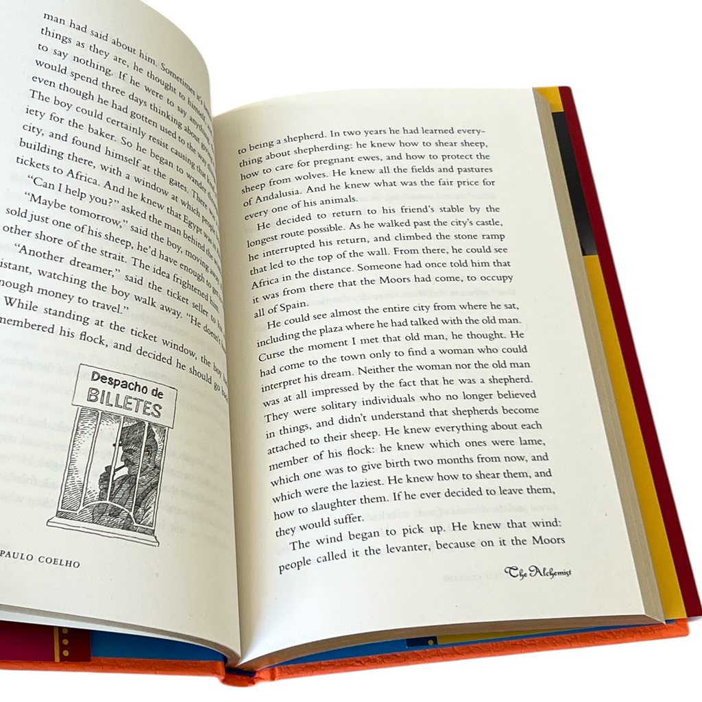 The Alchemist by Paulo Coelho - Deluxe Gilded Hardcover with DustJacket