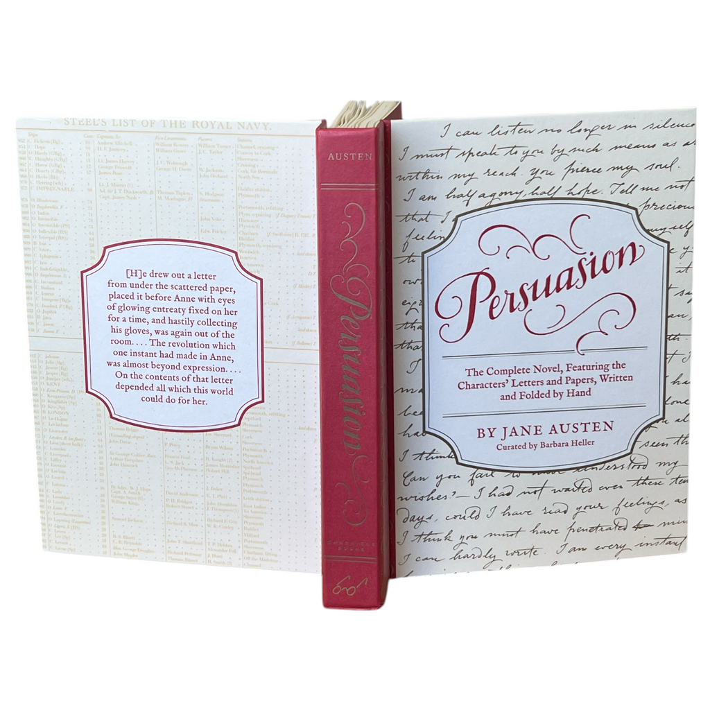 Persuasion by Jane Austen - The Complete Novel, Handwritten Characters Letters & Other Papers