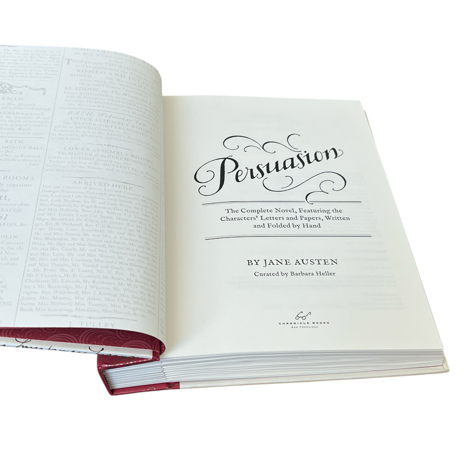 Persuasion by Jane Austen - The Complete Novel, Handwritten Characters Letters & Other Papers
