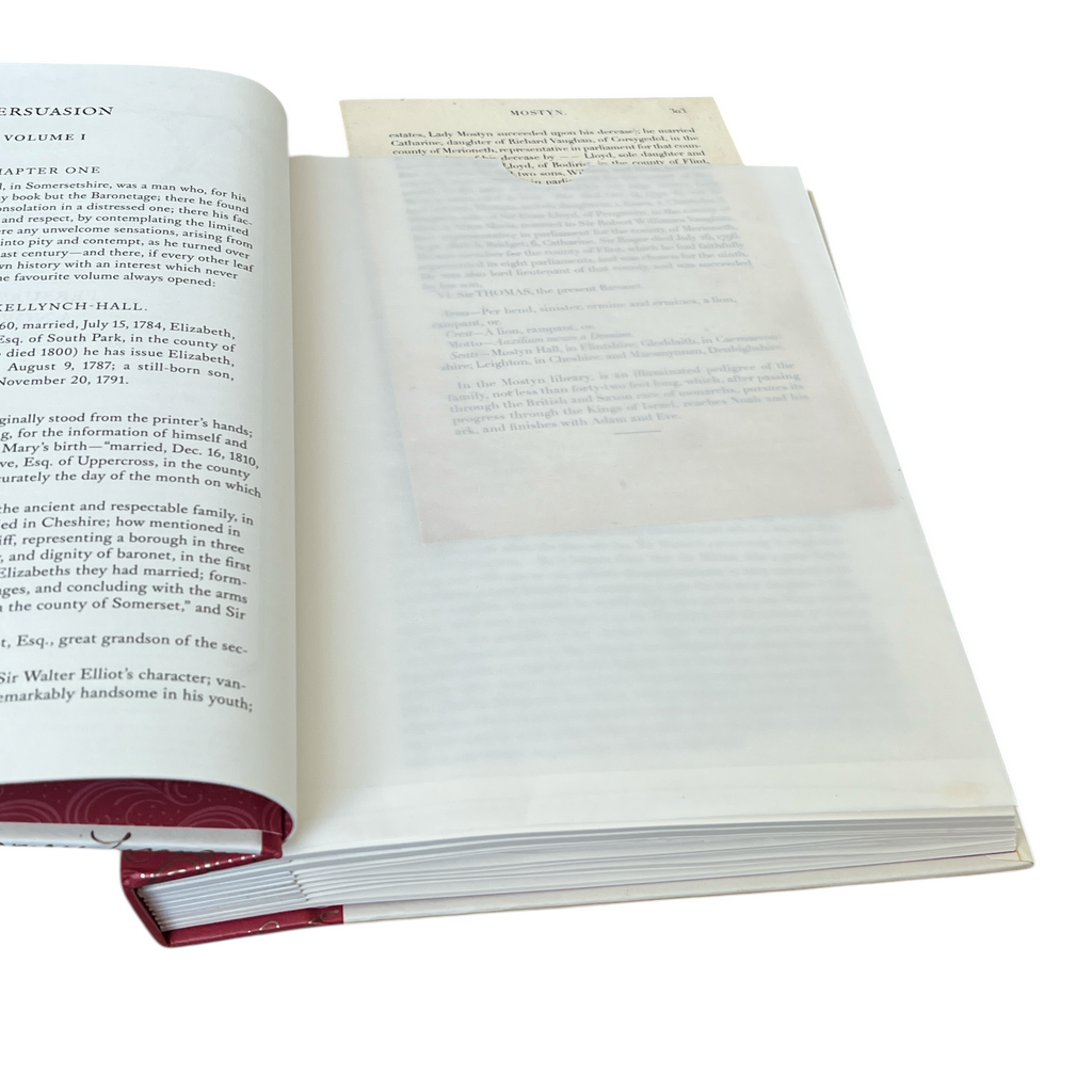 Persuasion by Jane Austen - The Complete Novel, Handwritten Characters Letters & Other Papers