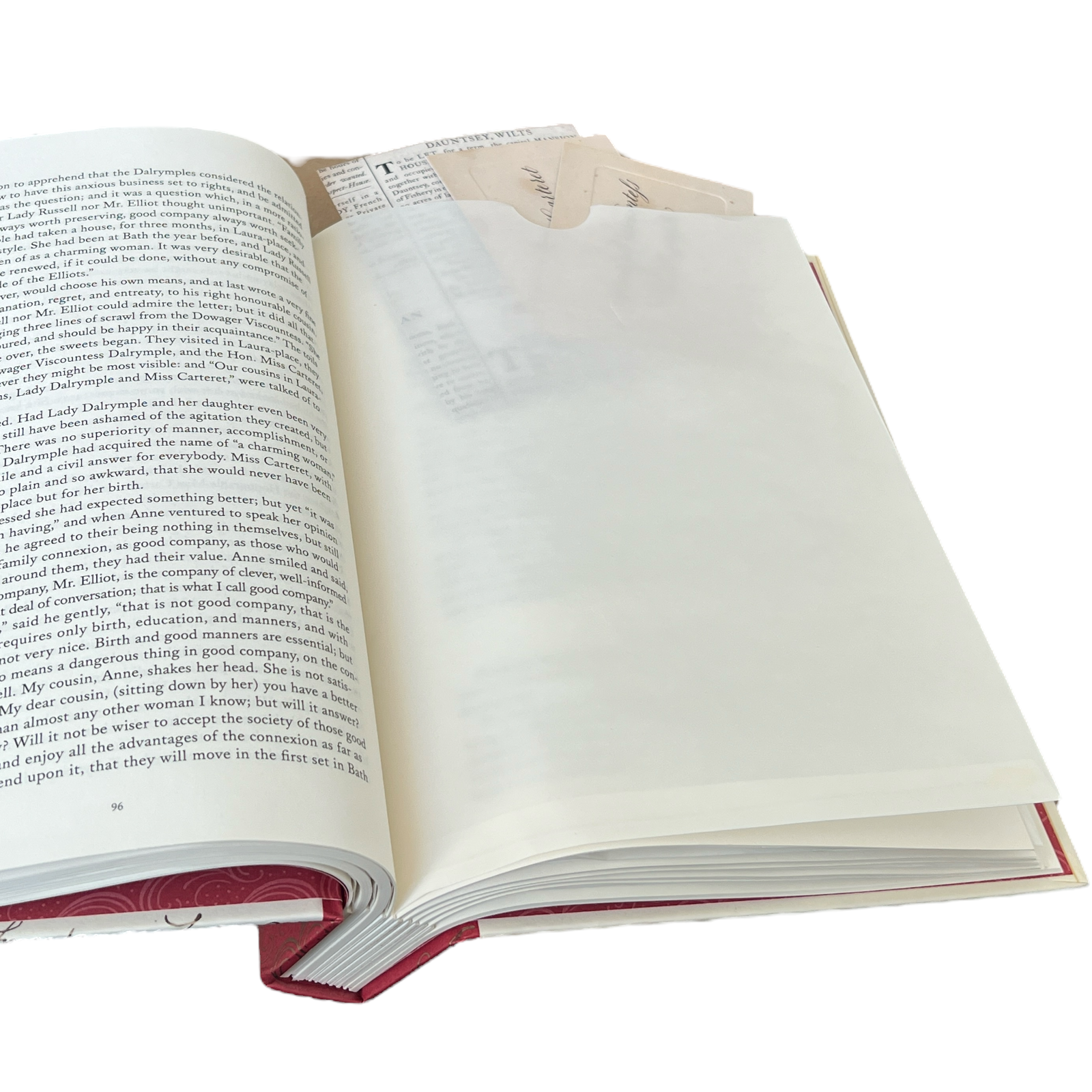 Persuasion by Jane Austen - The Complete Novel, Handwritten Characters Letters & Other Papers