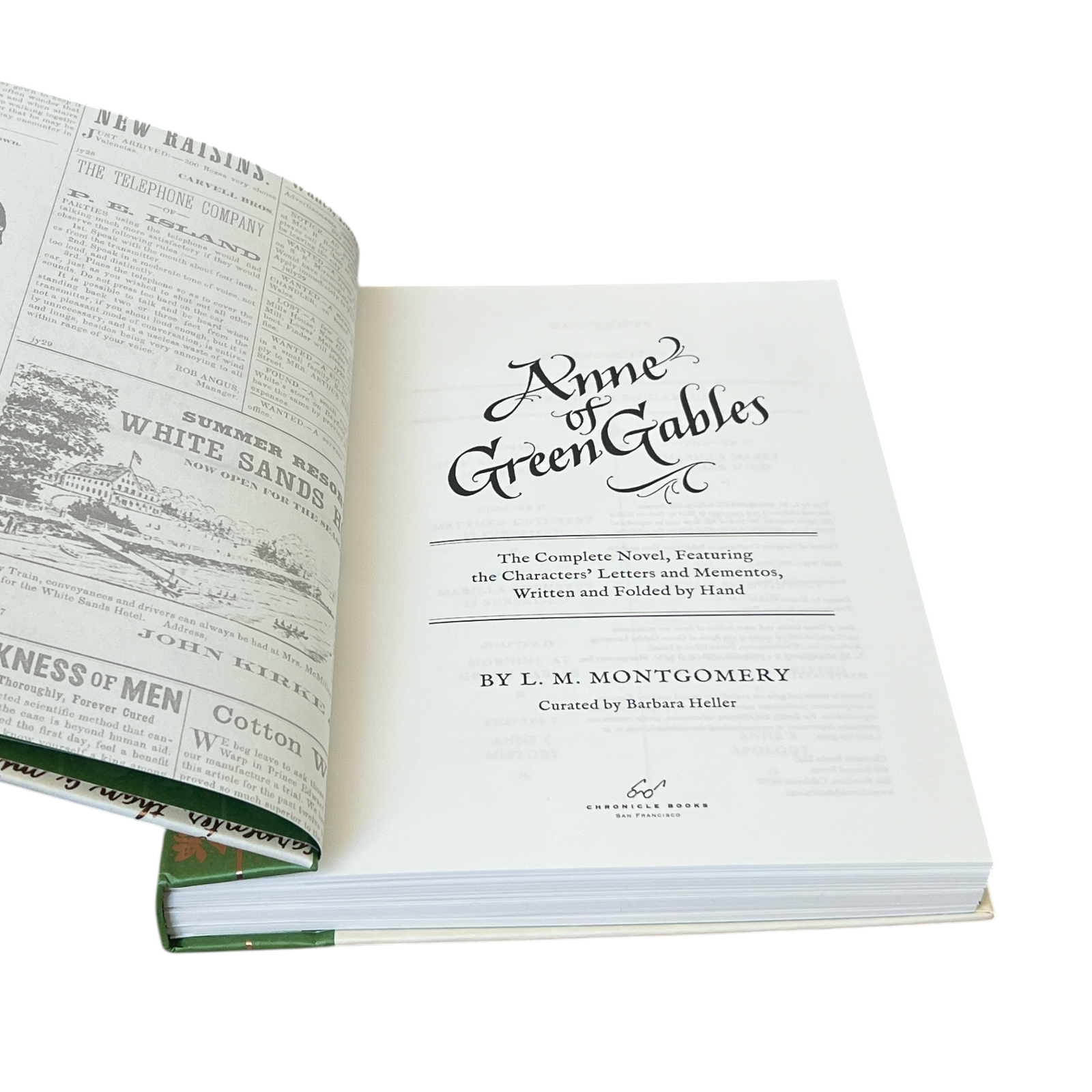 Anne of Green Gables - The Complete Novel, Handwritten Characters Letters & Mementos - Hardcover (Copy)
