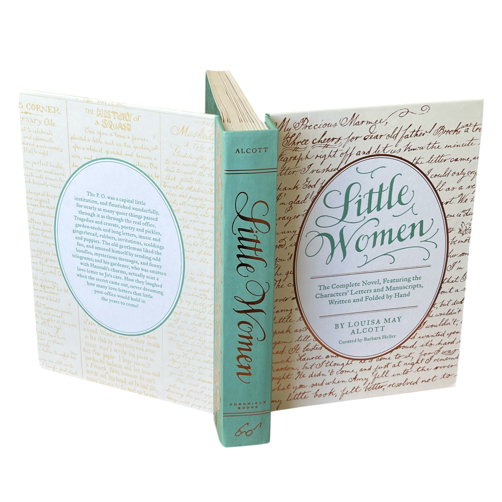 Little Women by Louisa May Alcott - The Complete Novel, Handwritten Characters Letters & Manuscripts - Hardcover