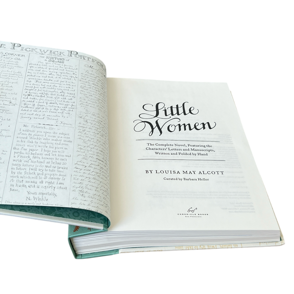 Little Women by Louisa May Alcott - The Complete Novel, Handwritten Characters Letters & Manuscripts - Hardcover