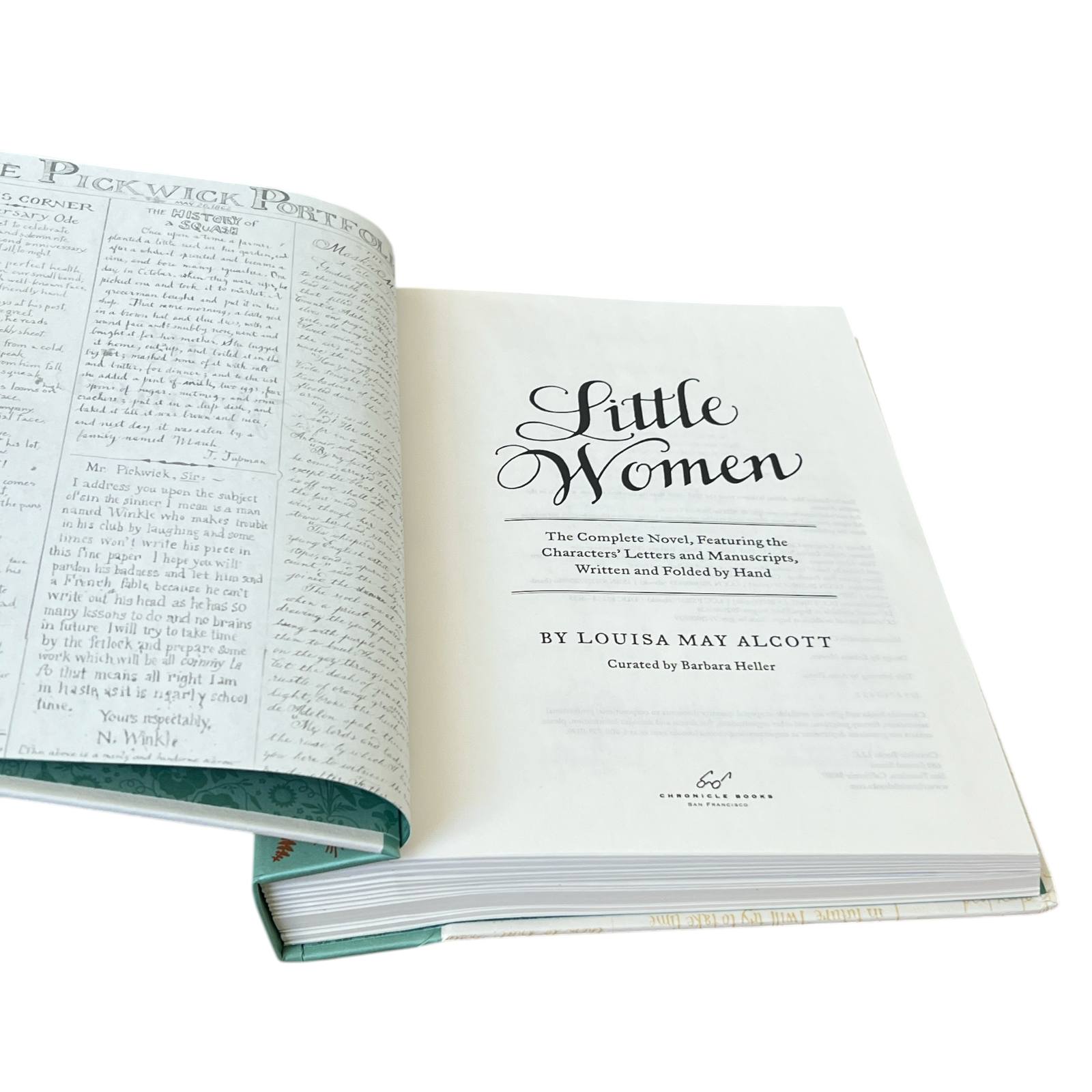 Little Women by Louisa May Alcott - The Complete Novel, Handwritten Characters Letters & Manuscripts - Hardcover