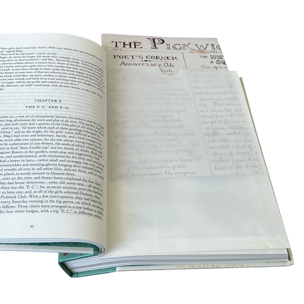 Little Women by Louisa May Alcott - The Complete Novel, Handwritten Characters Letters & Manuscripts - Hardcover