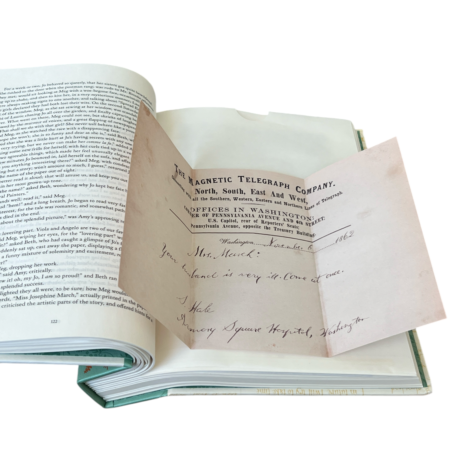 Little Women by Louisa May Alcott - The Complete Novel, Handwritten Characters Letters & Manuscripts - Hardcover