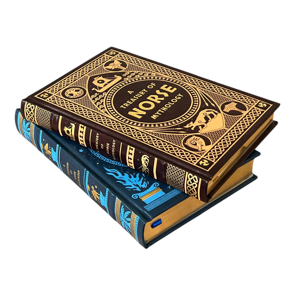 2-Book Set: Greek & Norse Mythology - Collectible Leather Bound Hardcover