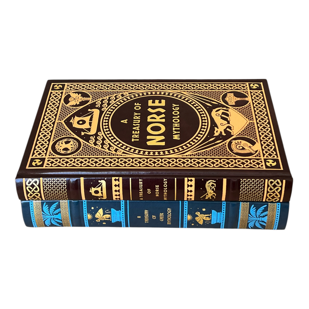 2-Book Set: Greek & Norse Mythology - Collectible Leather Bound Hardcover
