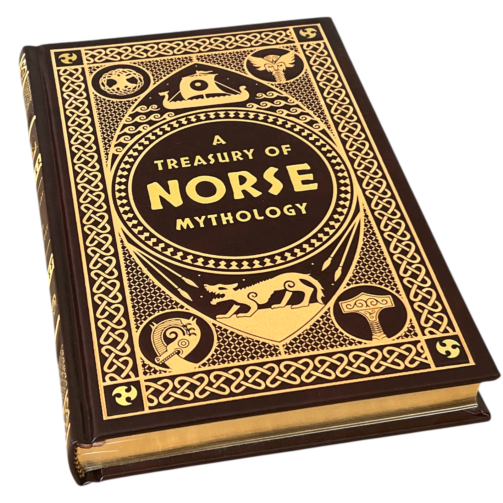 A Treasury of Norse Mythology by Henry Adams, H.A. Guerber - Collectible Leather Bound Hardcover