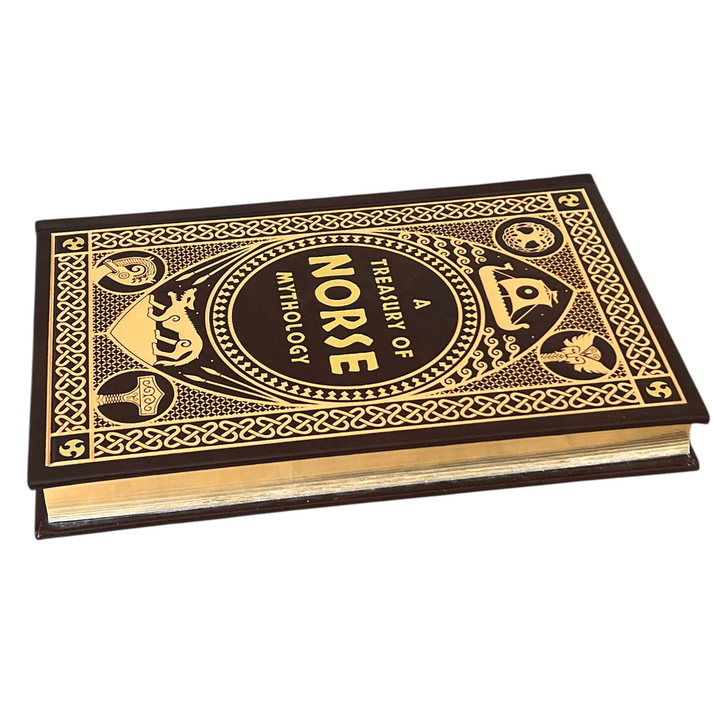 A Treasury of Norse Mythology by Henry Adams, H.A. Guerber - Collectible Leather Bound Hardcover