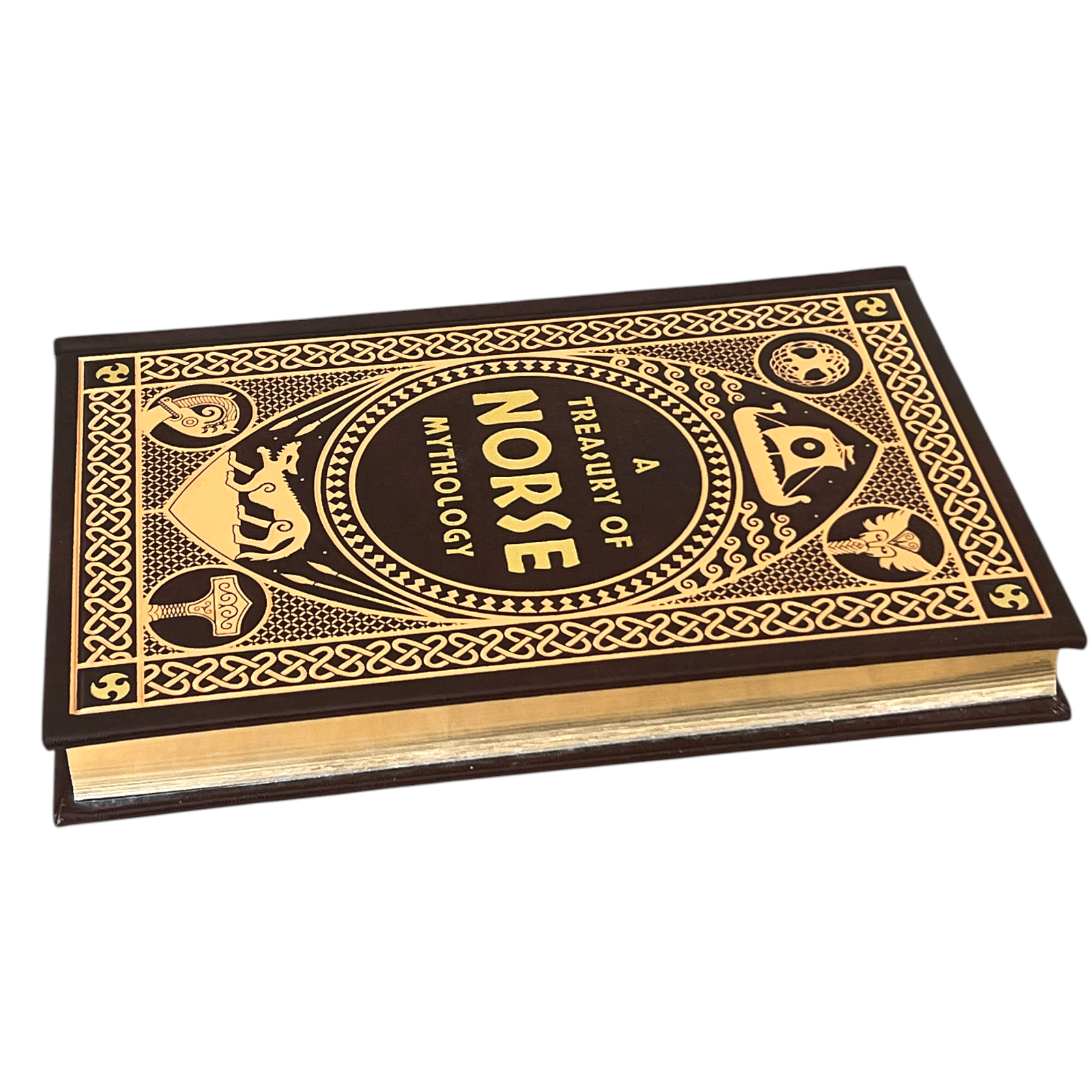 A Treasury of Norse Mythology by Henry Adams, H.A. Guerber - Collectible Leather Bound Hardcover