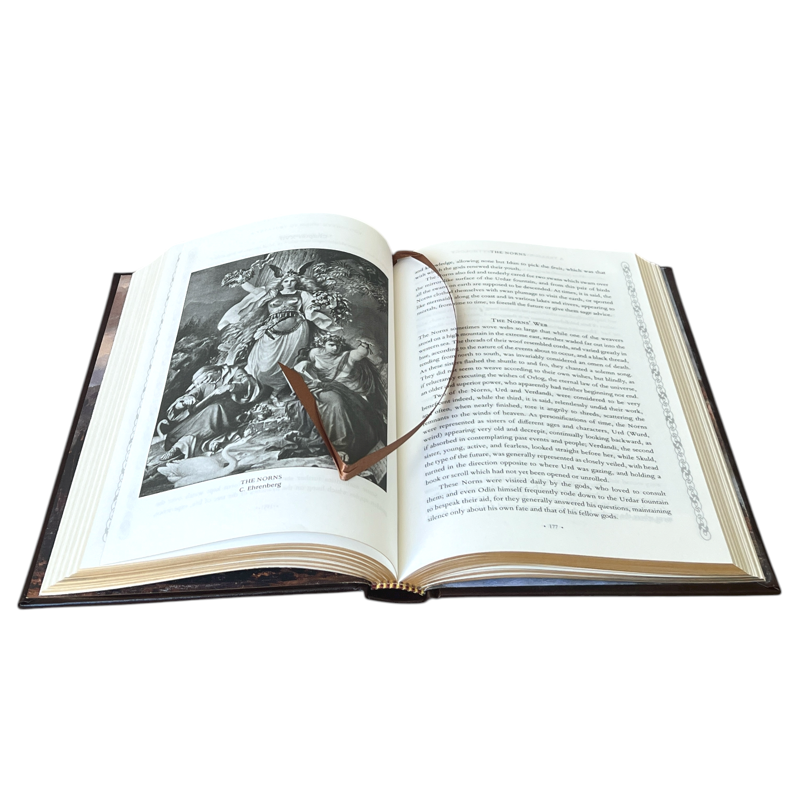 A Treasury of Norse Mythology by Henry Adams, H.A. Guerber - Collectible Leather Bound Hardcover