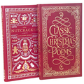 2-Book Set: Classic Christmas Poems & Nutcracker by Alexandre Dumas - Collectible Flexi Bound Faux Leather Cover - Pocket Size 7"X4"